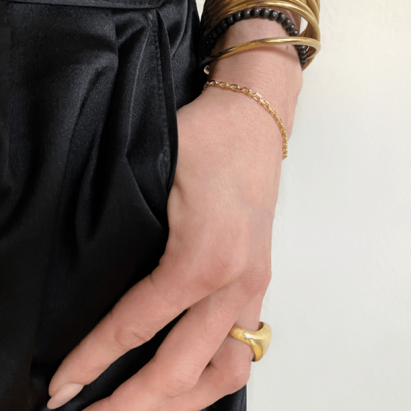 EVELYNE-M BAGUETTE | Classic - Bracelet - 18 Karat Gold