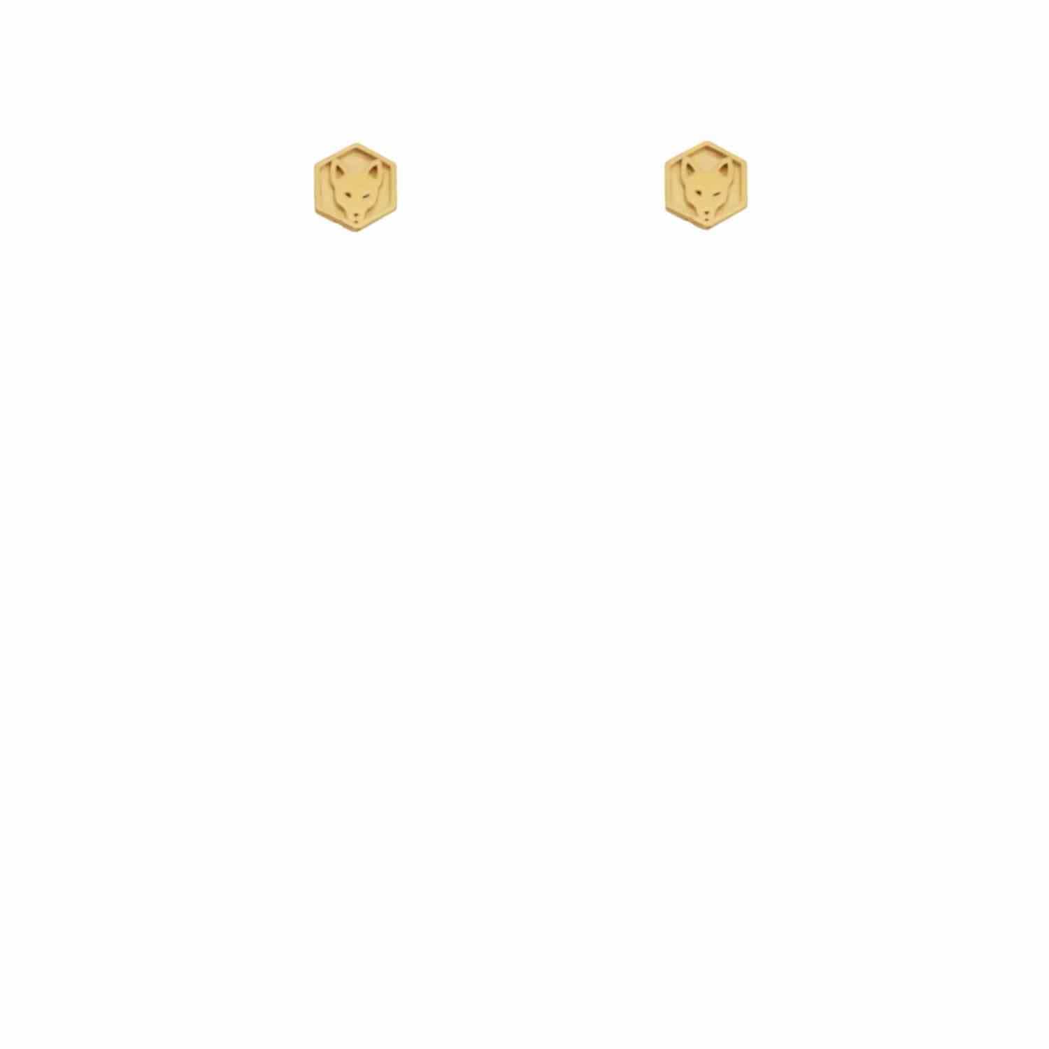 EVELYNE-M CITYFOX | Signet - Stud Earring - Gold