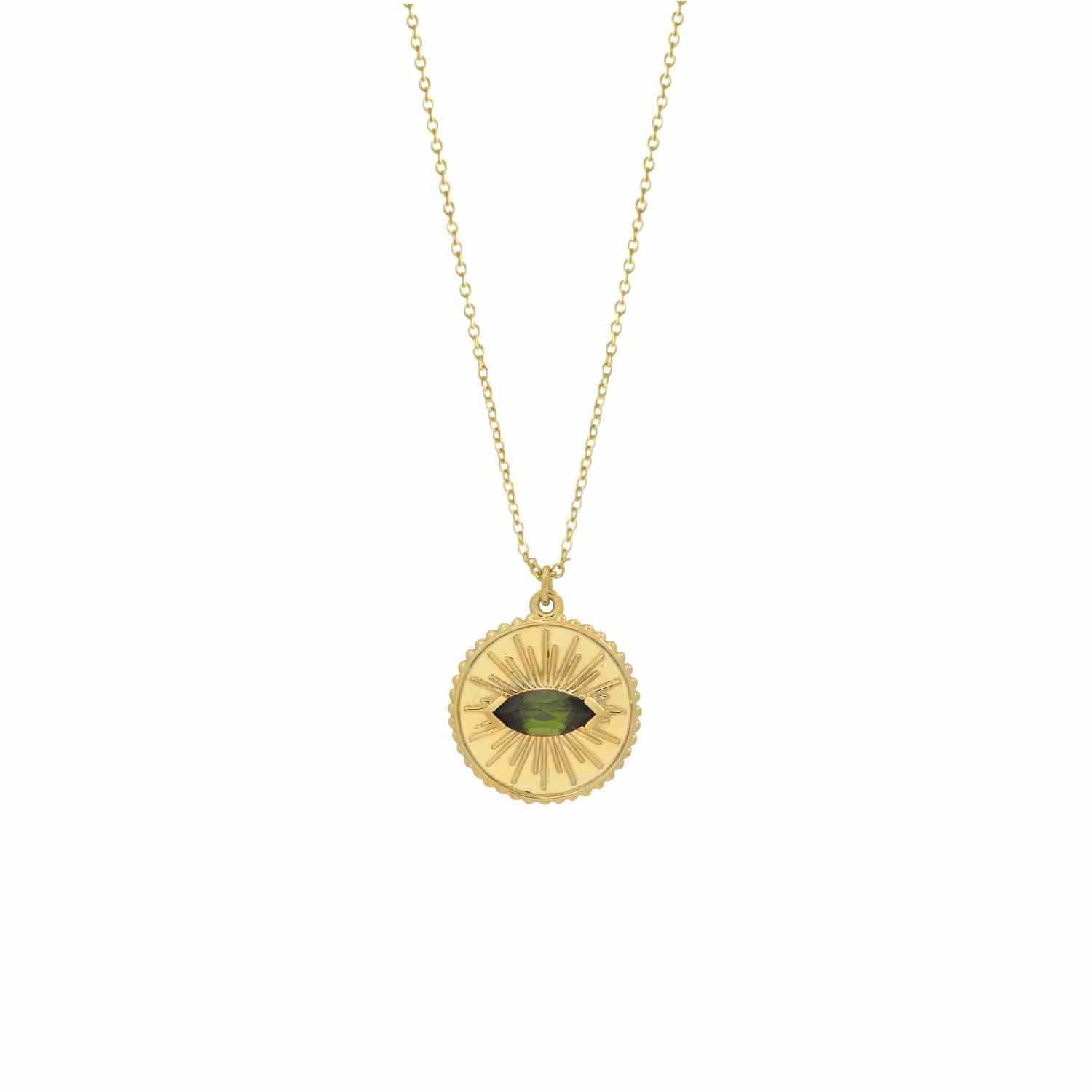 EVELYNE-M 42-45cm CLEOMETRA | Asterion Tourmaline - Necklace - 18 Karat Gold
