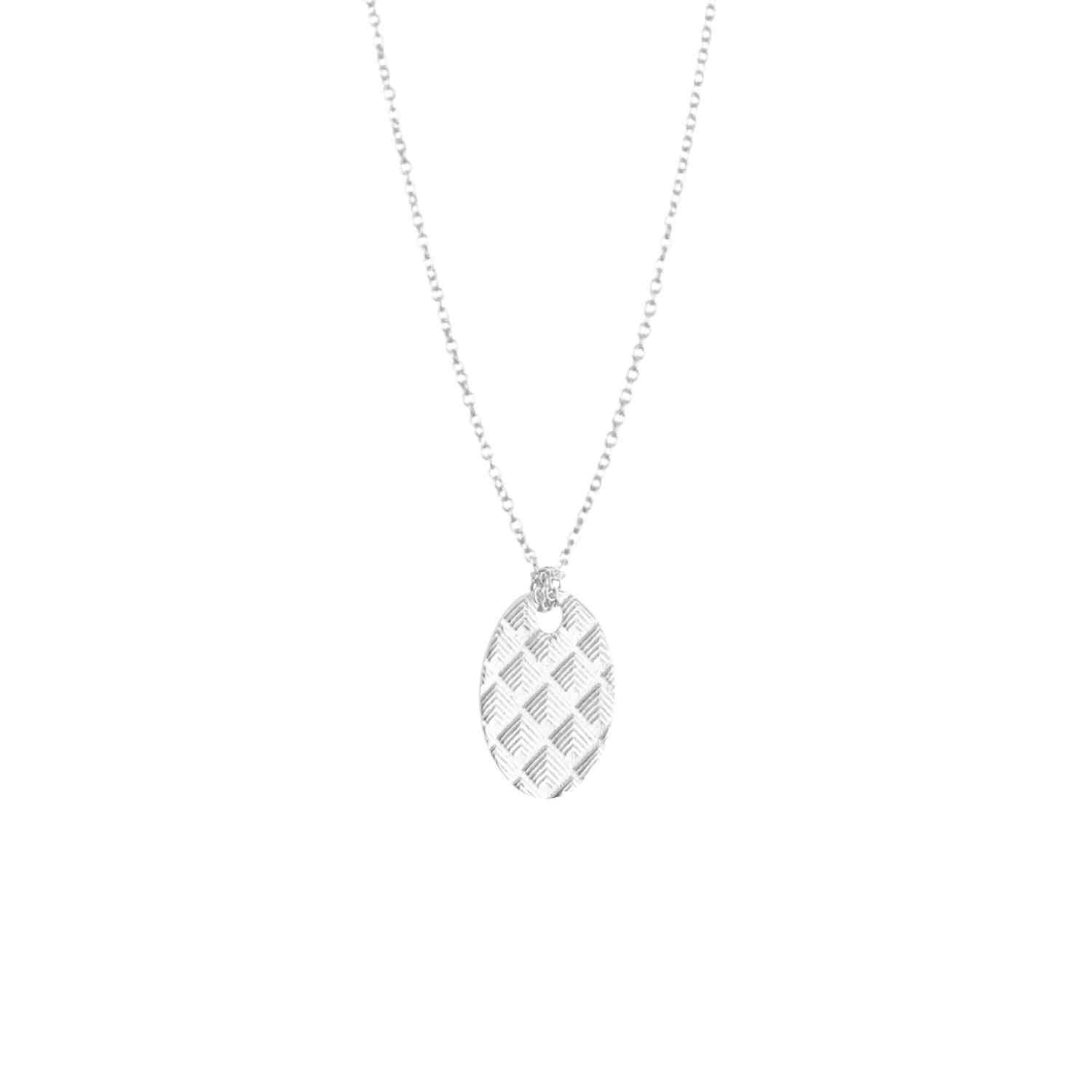 EVELYNE-M CLEOMETRA | Embossing Medaillon - Necklace - Silver