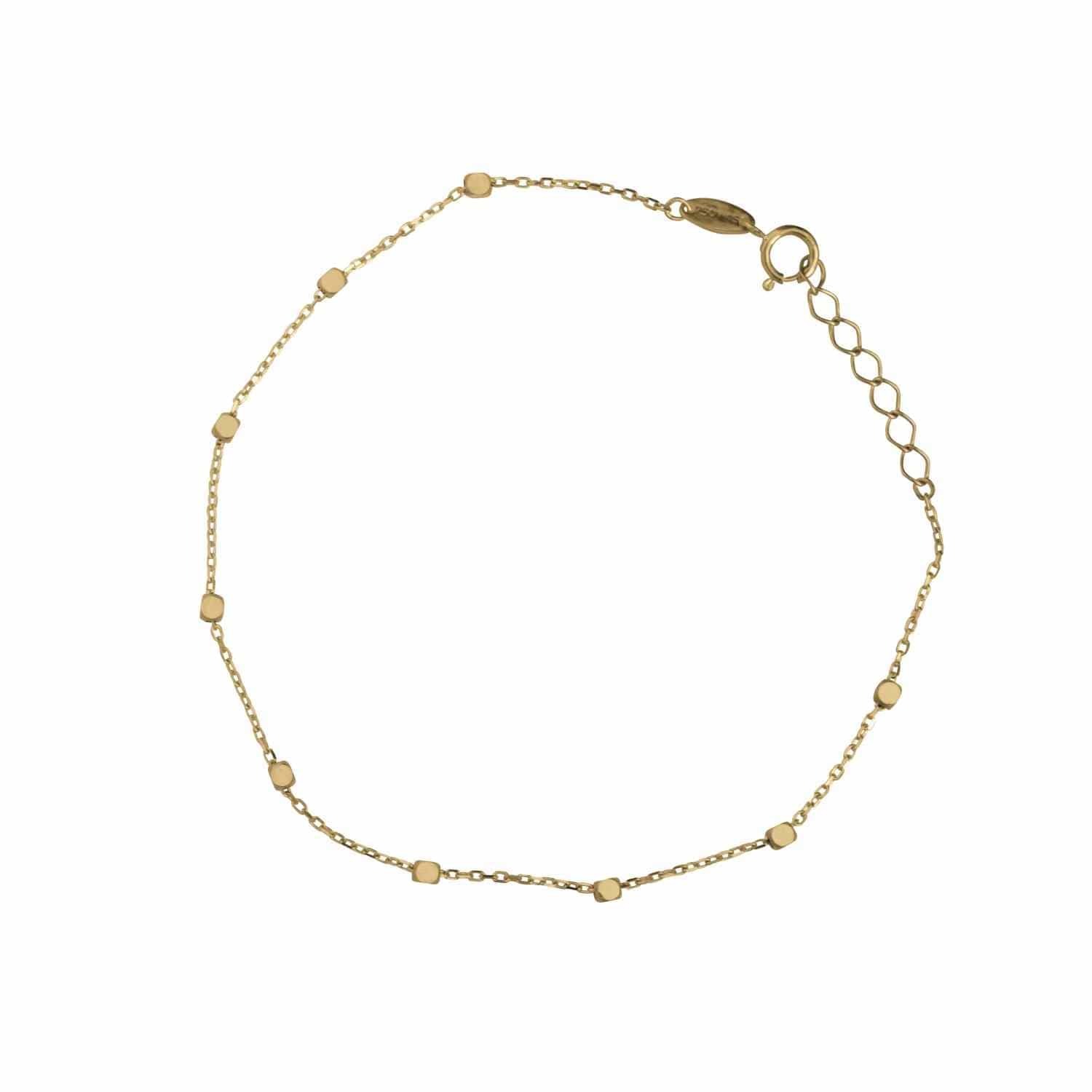 EVELYNE-M CLEOMETRA | Hexagon Square Satellite - Bracelet - 18 Karat Gold