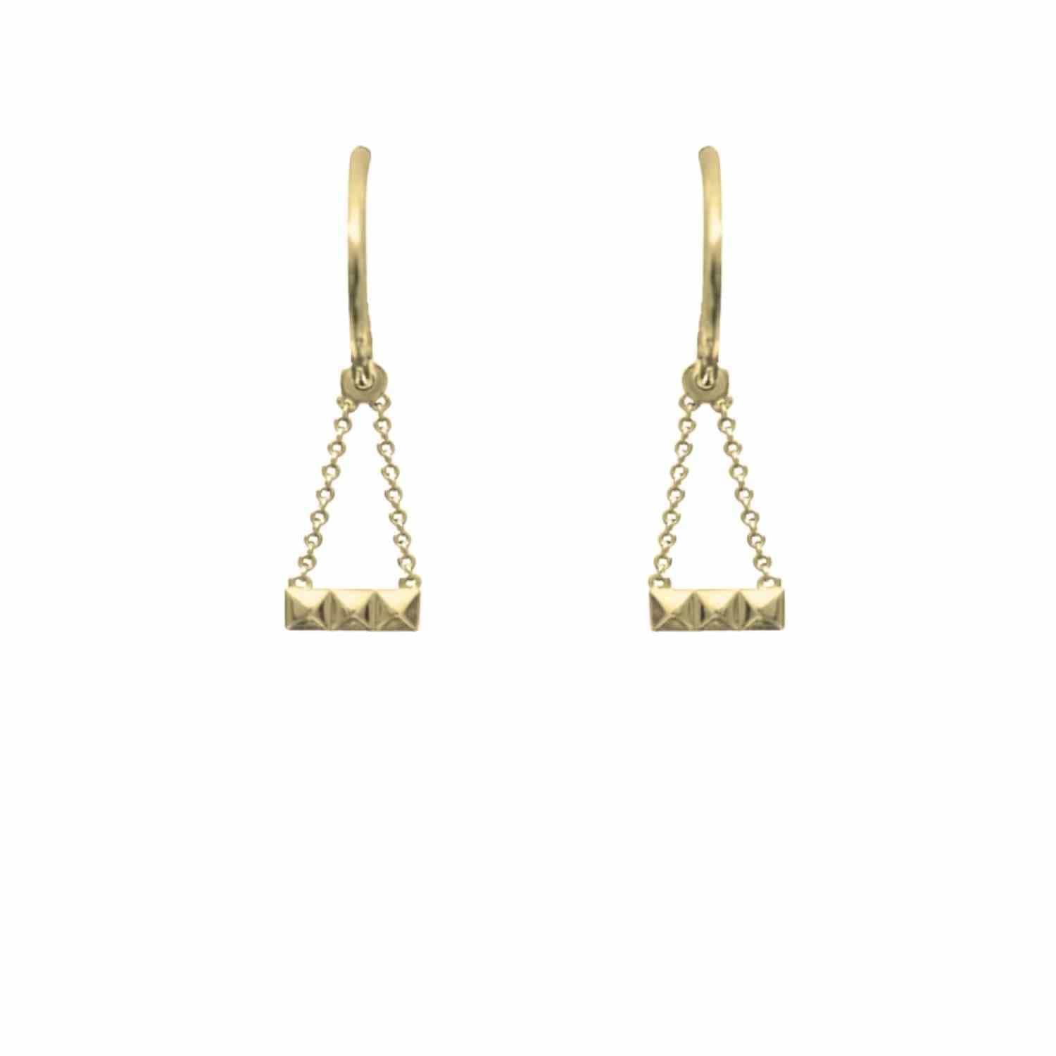 EVELYNE-M CLEOMETRA | Pyramid Rivets - Creole - Gold