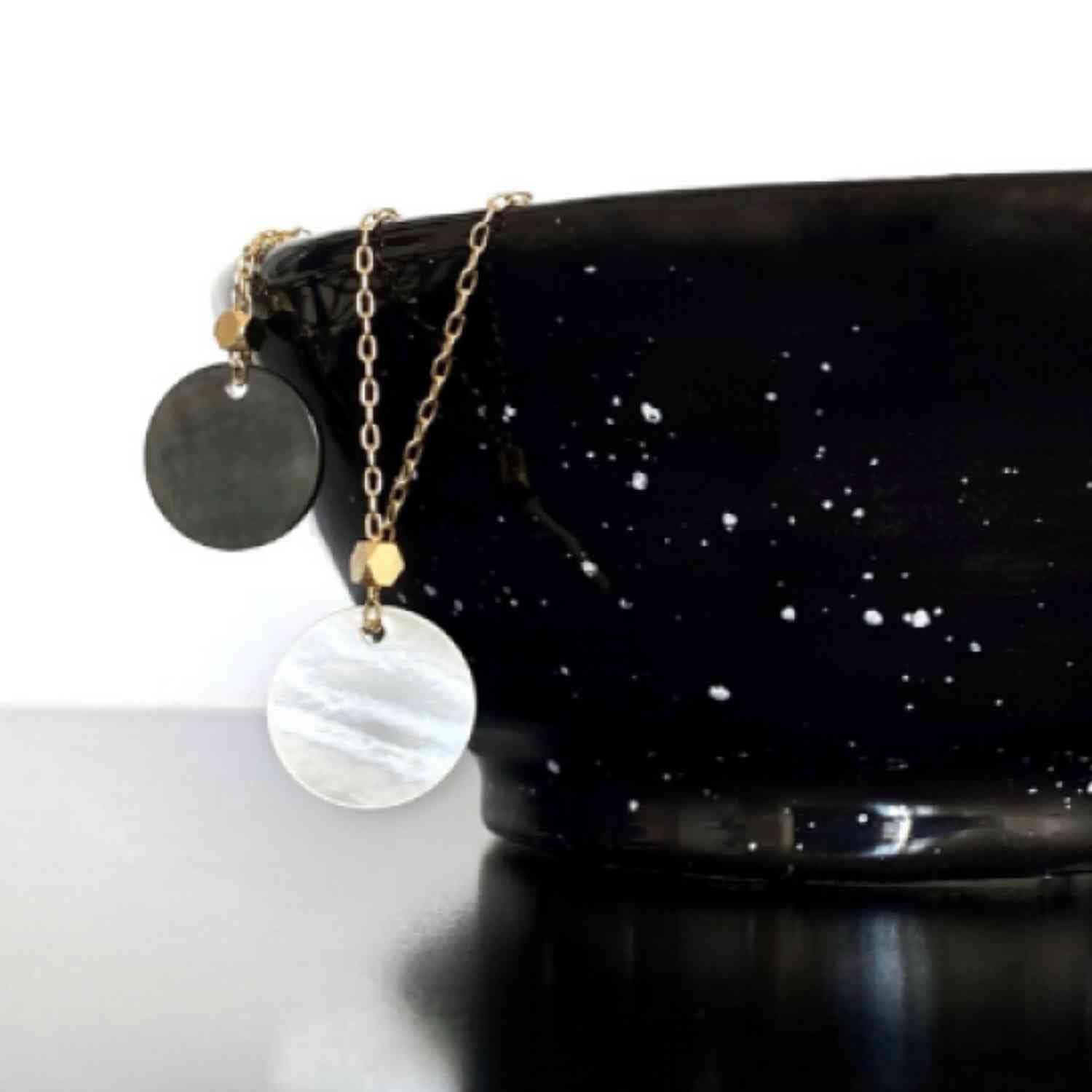 EVELYNE-M 45cm COSMIC SPOT | Enceladus - Necklace - Gold