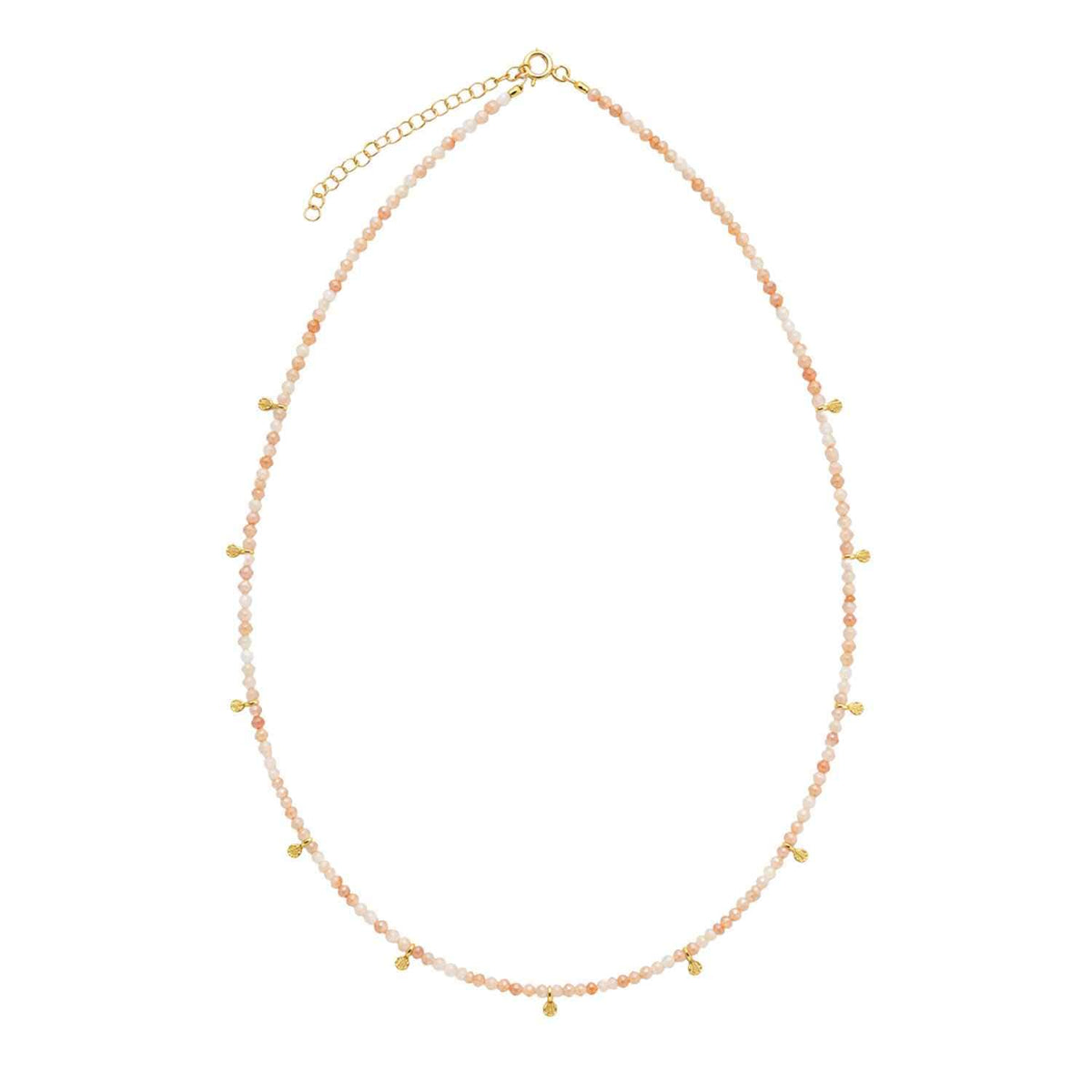EVELYNE-M ca. 41 - 48cm verstellbar COSMIC SPOT | Pink Opal Orbit Satellite - Collar - Gold (LIMITED EDITION)