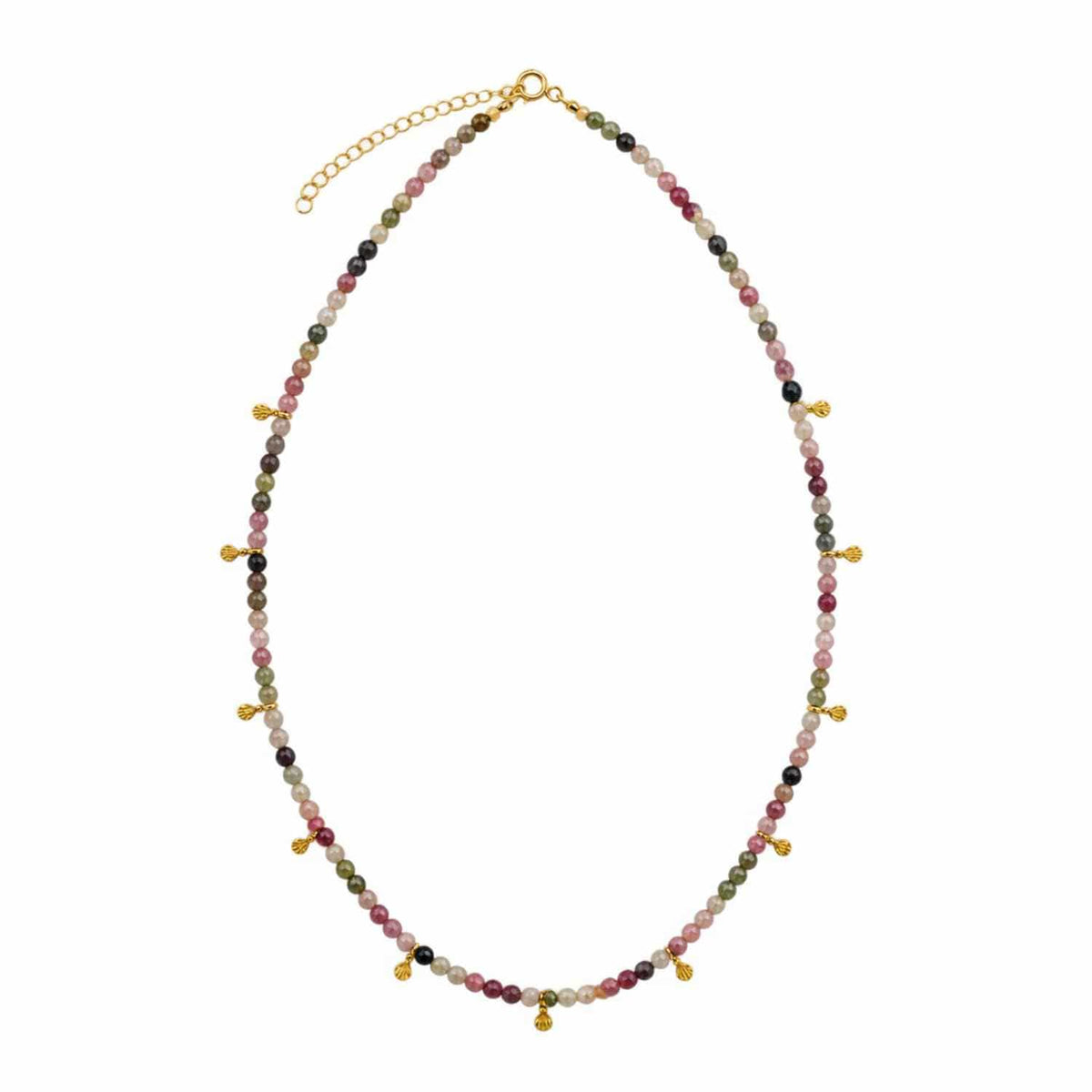 EVELYNE-M ca. 41 - 48cm verstellbar COSMIC SPOT | Tourmaline Orbit Satellite - Collar - Gold (LIMITED EDITION)