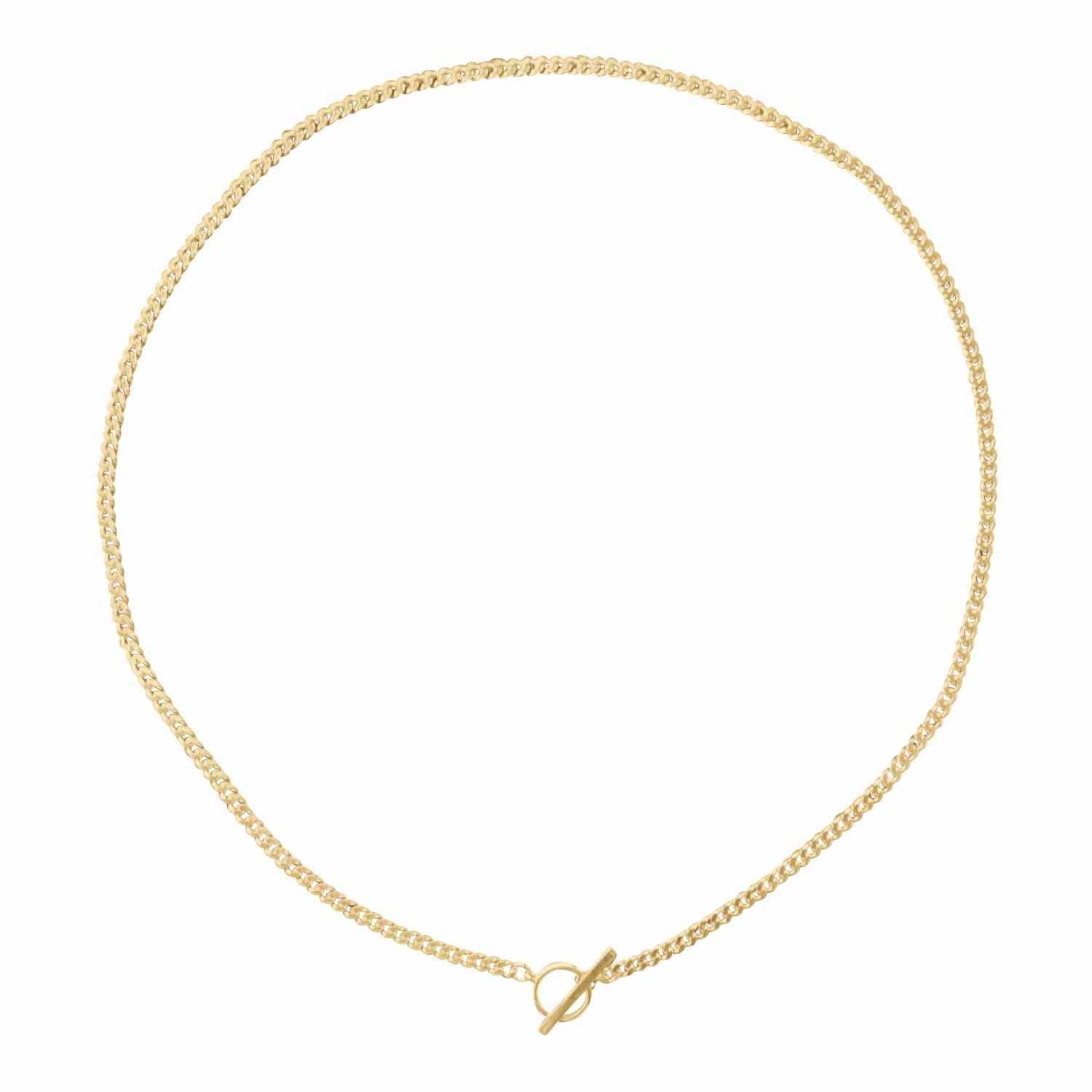 EVELYNE-M 45cm CURB | Bar - Collier - Gold