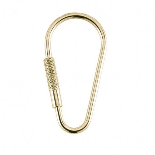 EVELYNE-M CURB | Carbine - Keyholder - Gold