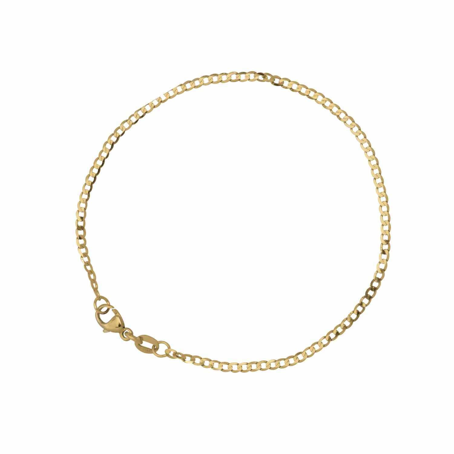 EVELYNE-M CURB | Fellow Flat 1.9 - Bracelet - 18 Karat Gold