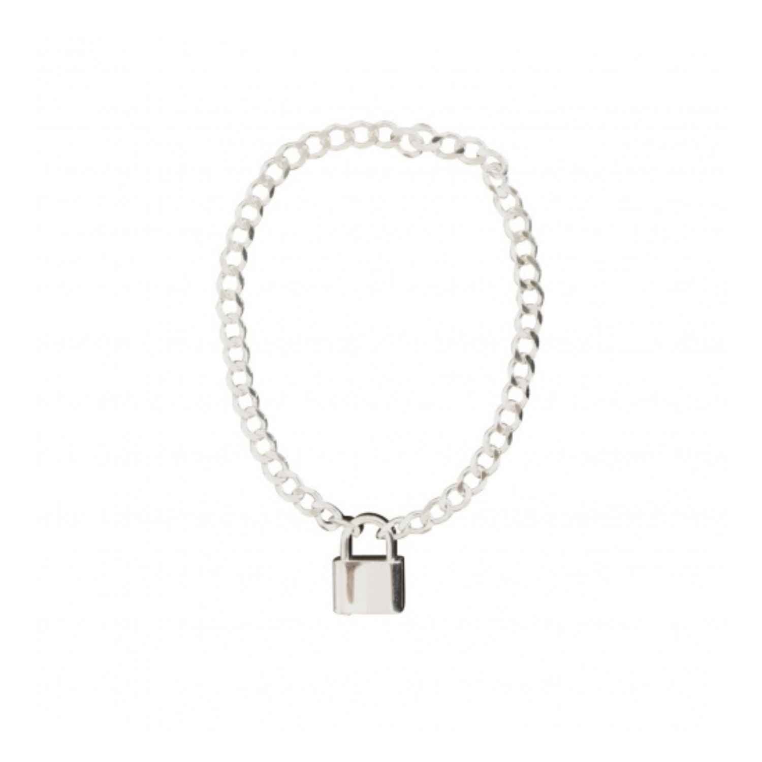 EVELYNE-M CURB | Lock Fellow - Bracelet - Silver