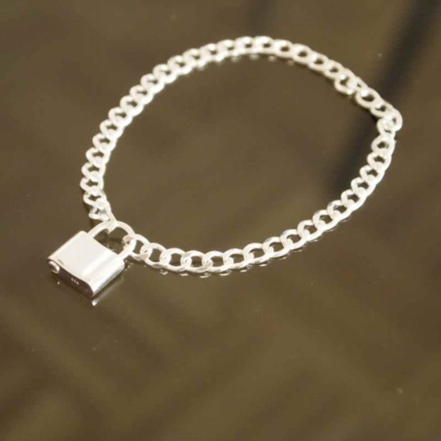 EVELYNE-M CURB | Lock Fellow - Bracelet - Silver