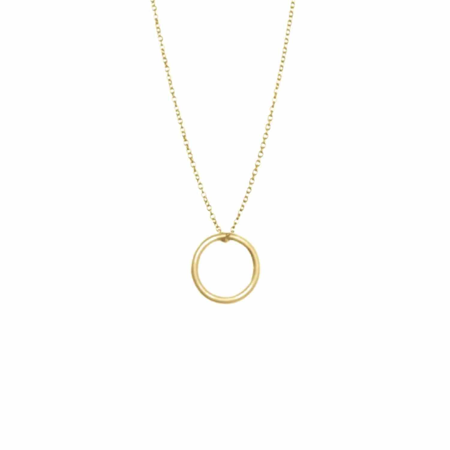 EVELYNE-M CURVACEOUS | Circle - Necklace - Gold