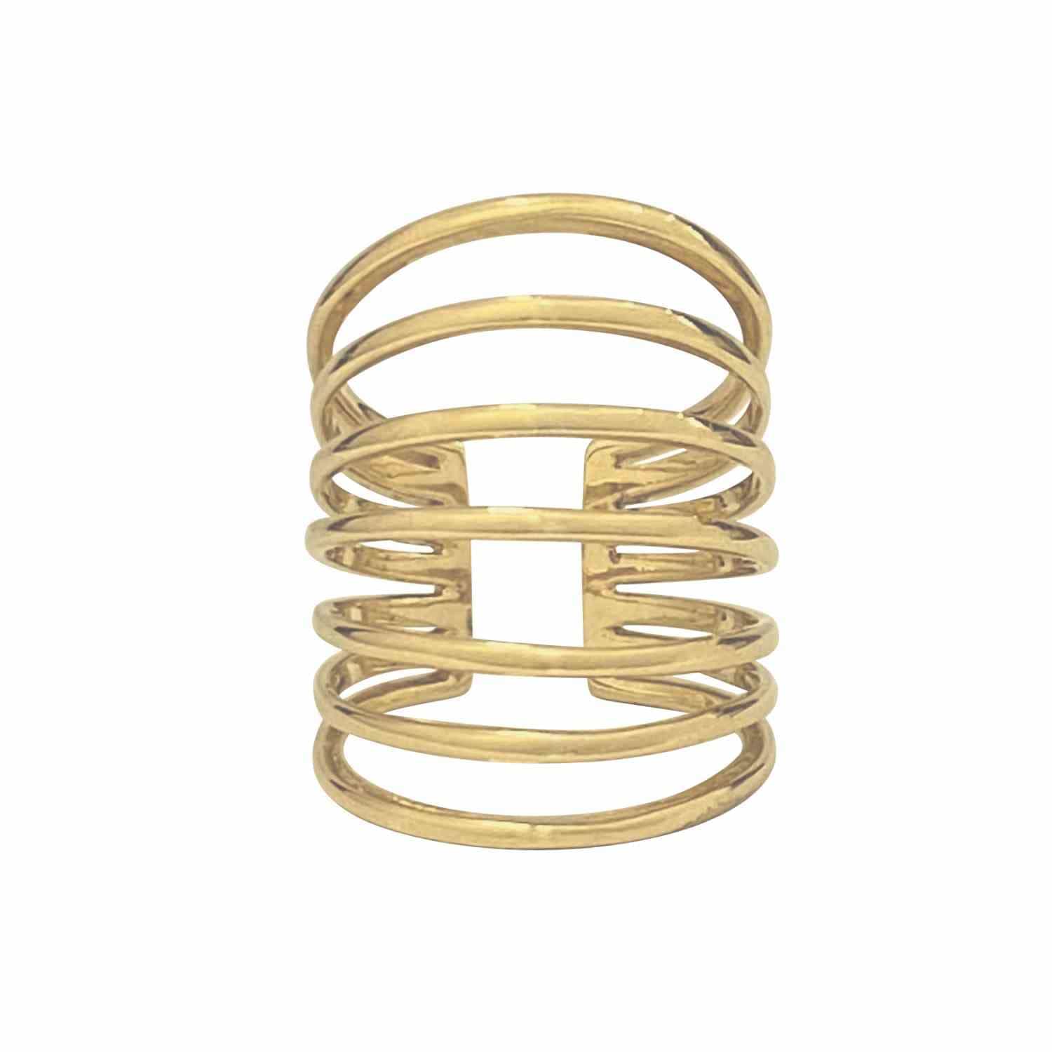 EVELYNE-M CURVACEOUS | Classic 7 - Ring - Gold