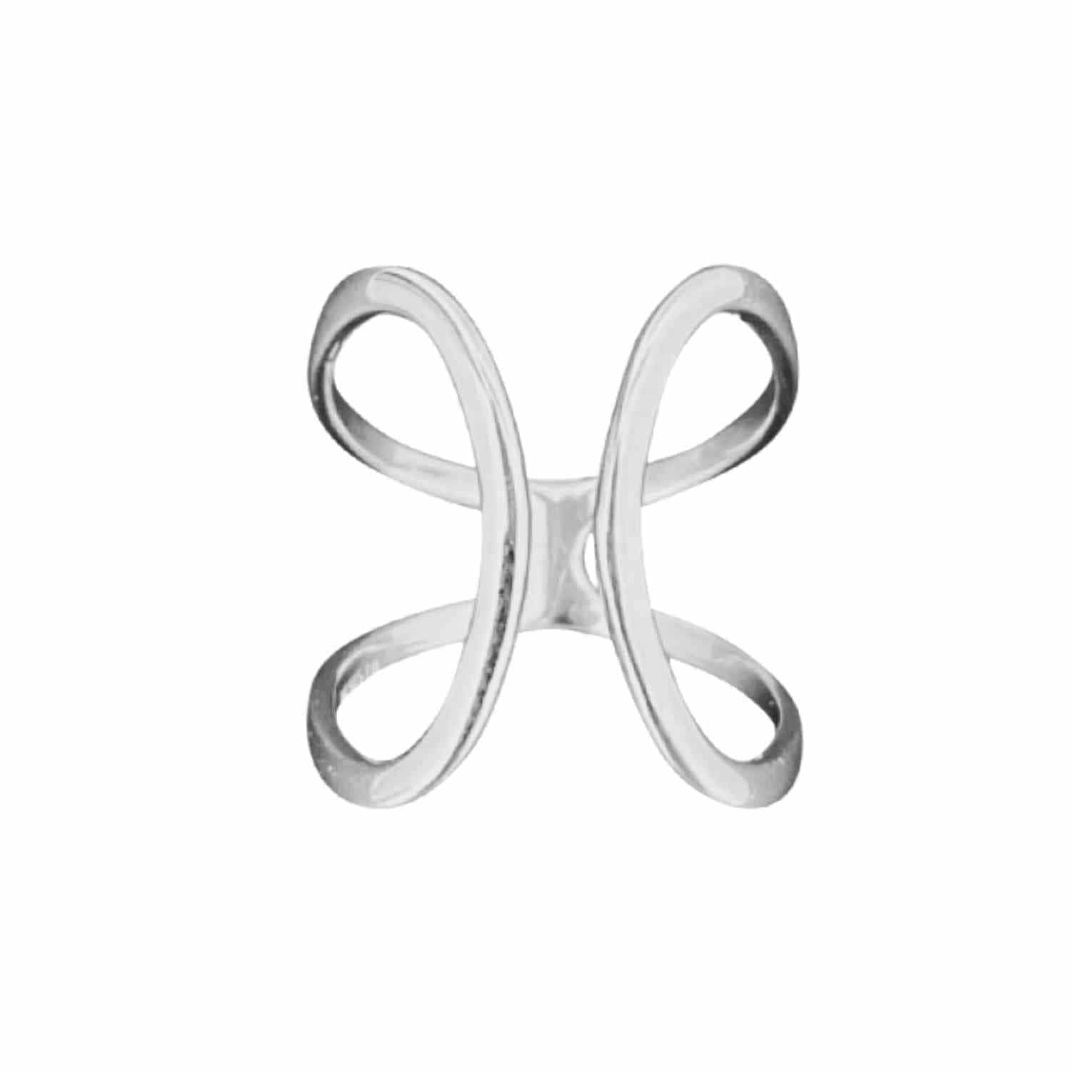 EVELYNE-M CURVACEOUS | Cuff - Ring - Silver