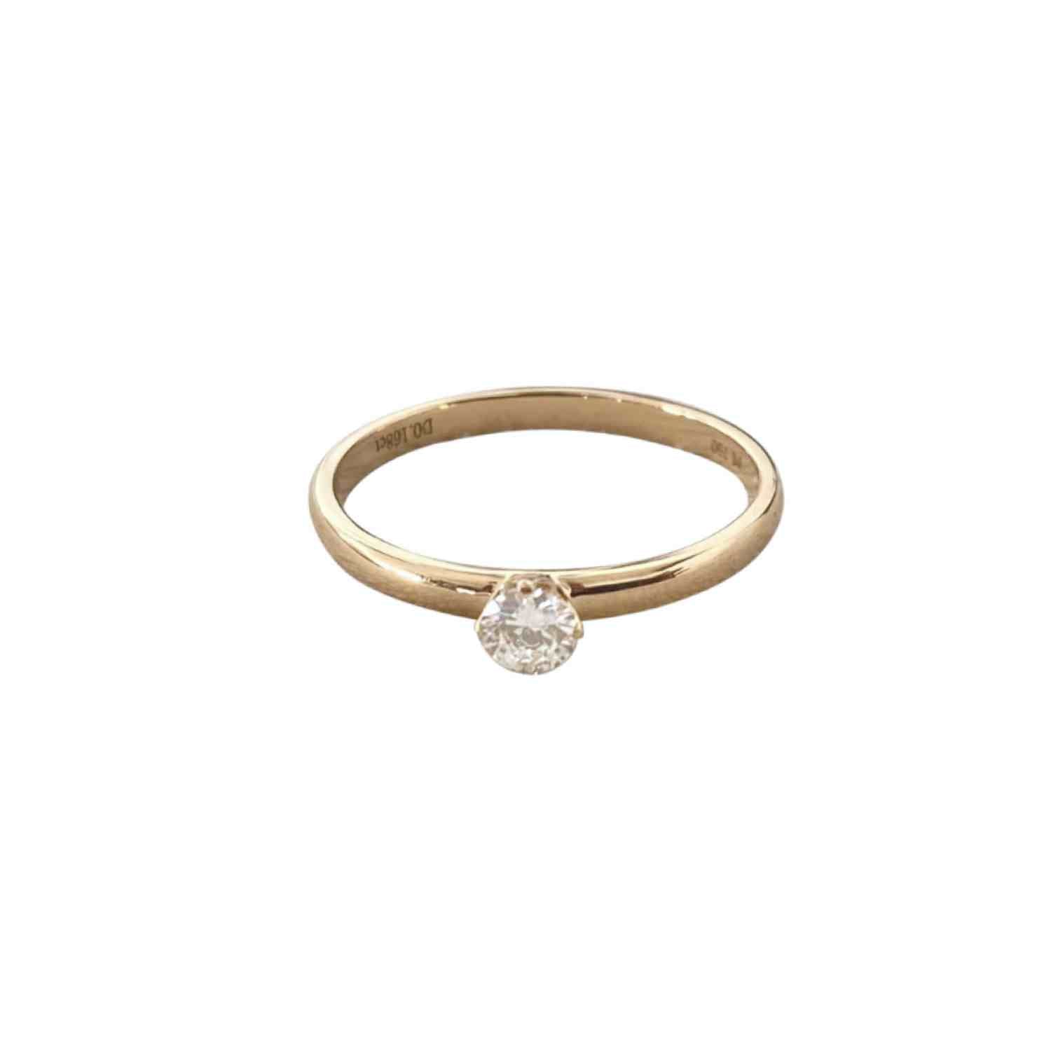 EVELYNE-M CURVACEOUS | Diamond White - Ring - 18 Karat Gold