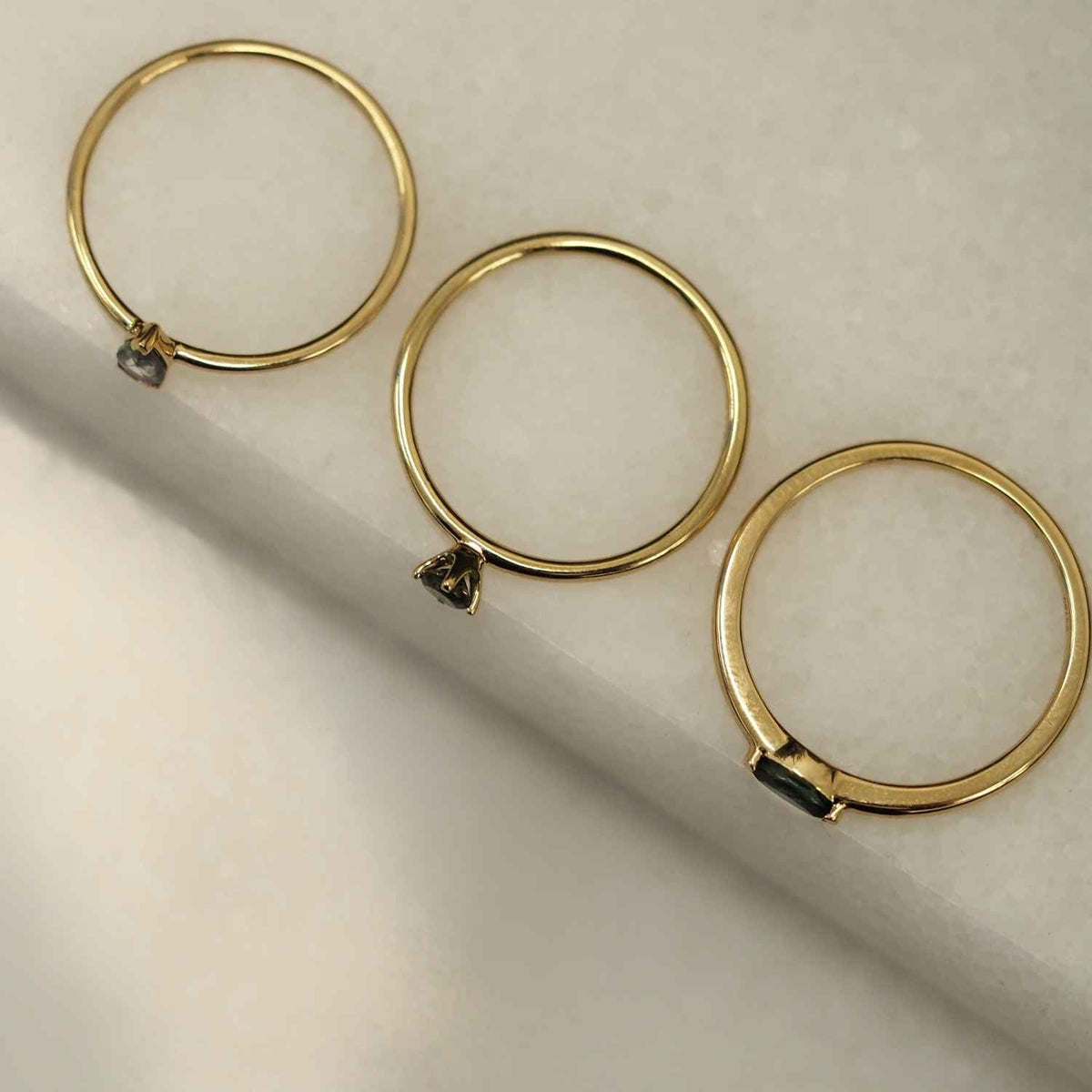 EVELYNE-M CURVACEOUS | Marquise Eye Pine Green Tourmaline - Ring - 18 Karat Gold (LIMITED EDITION)