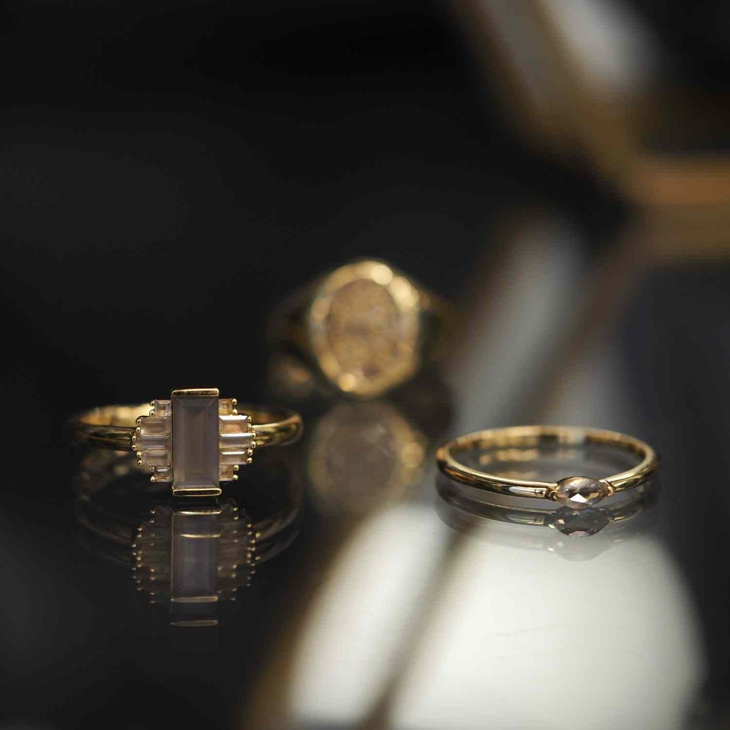 EVELYNE-M CURVACEOUS | Marquise Eye Smoky - Ring - 18 Karat Gold (LIMITED EDITION)