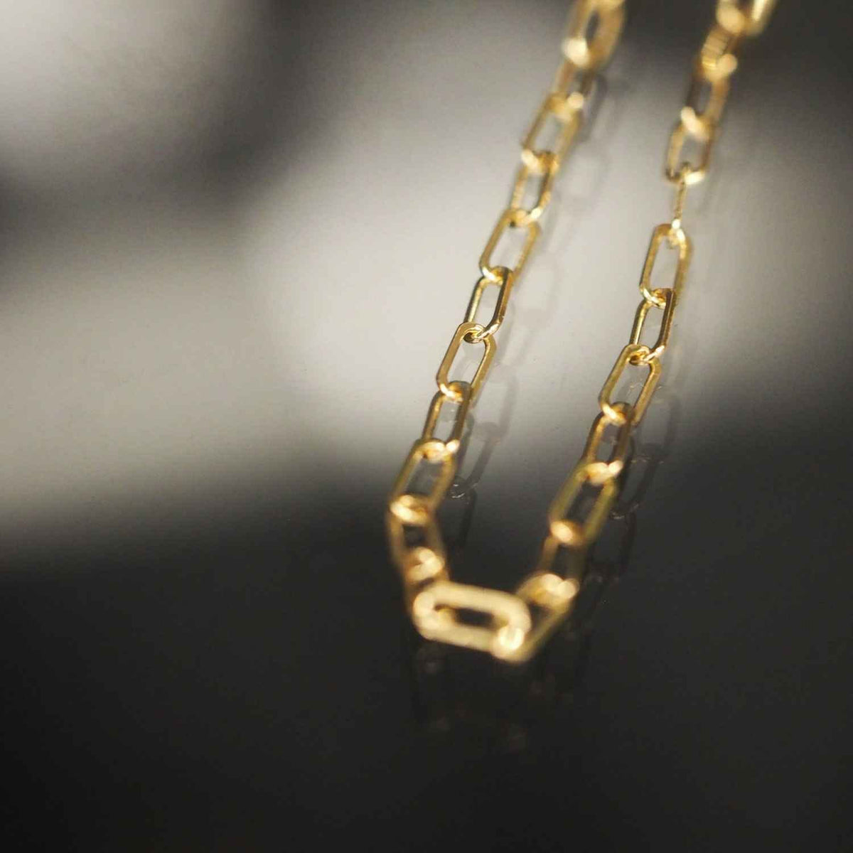 EVELYNE-M ELONGATED | Paperclip Classic Fine - Bracelet - 18 Karat Gold