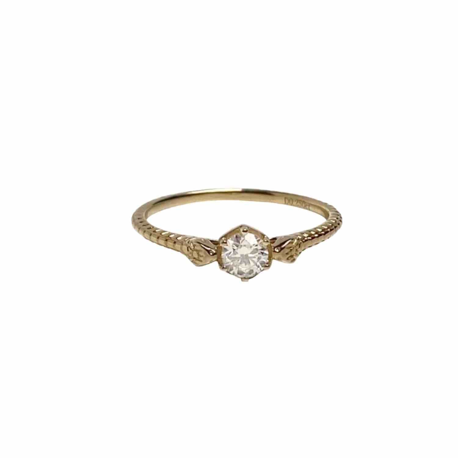 EVELYNE-M GARDEN EDEN | Snake Diamond White - Ring - 18 Karat Gold