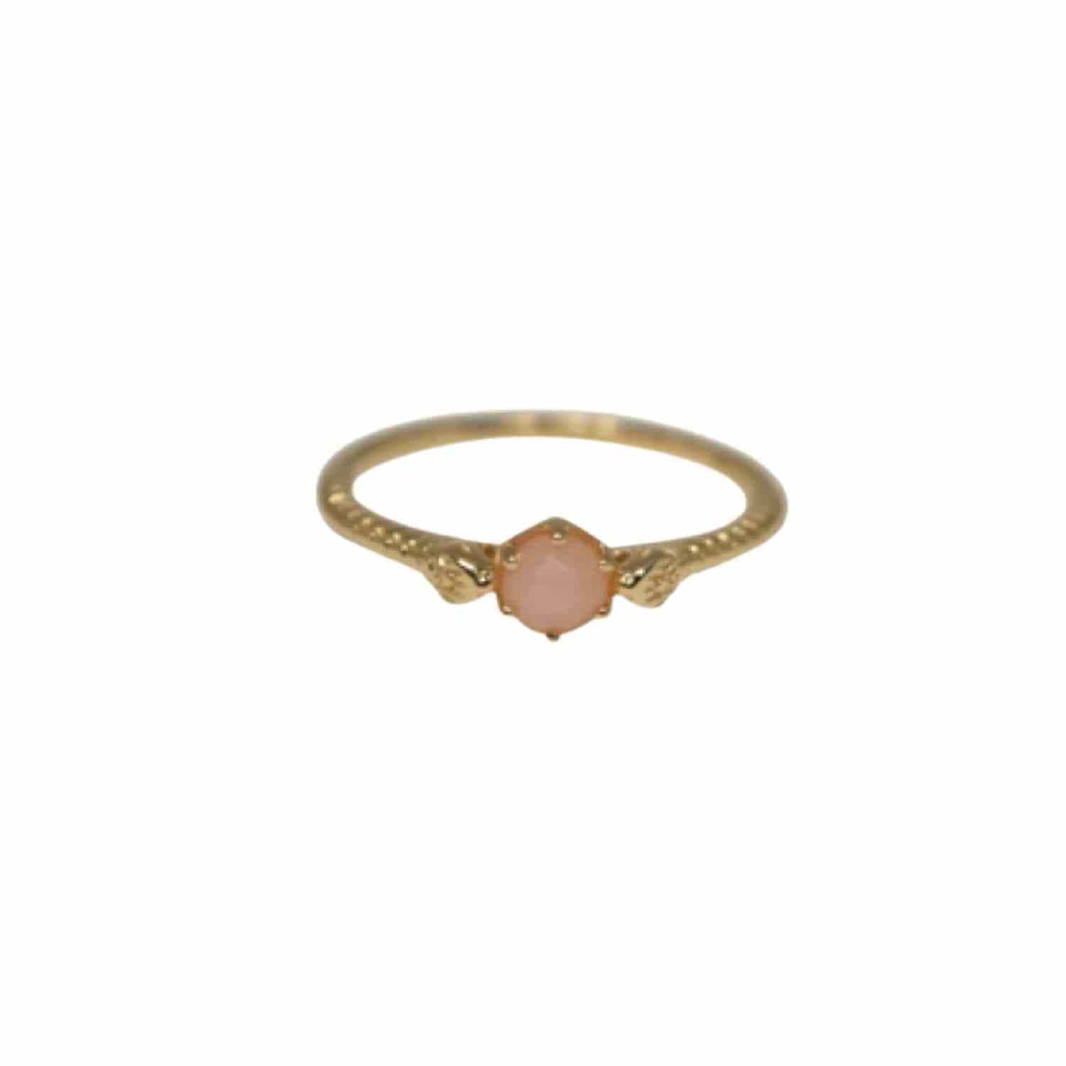 EVELYNE-M GARDEN EDEN | Snake Pink Opal - Ring - 18 Karat Gold