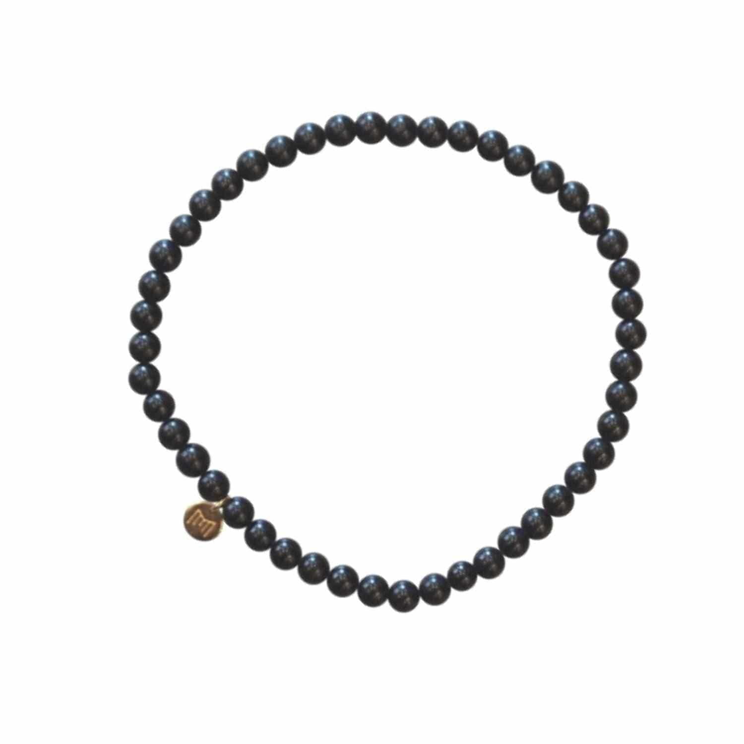 EVELYNE-M Einheitsgrösse / Black / ohne LUNAMOTION | Gemstone Sphere (4) - Bracelet