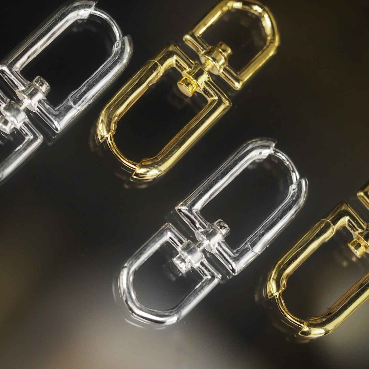 EVELYNE-M METROPOLIS | Connection - Creole Hoop Earring - Silver