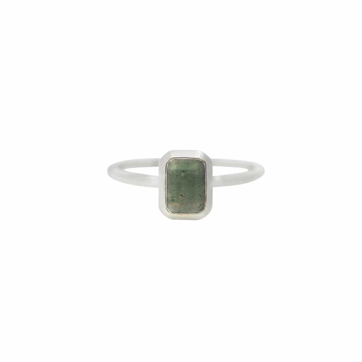EVELYNE-M METROPOLIS | Octagon Aventurin - Ring - Silver