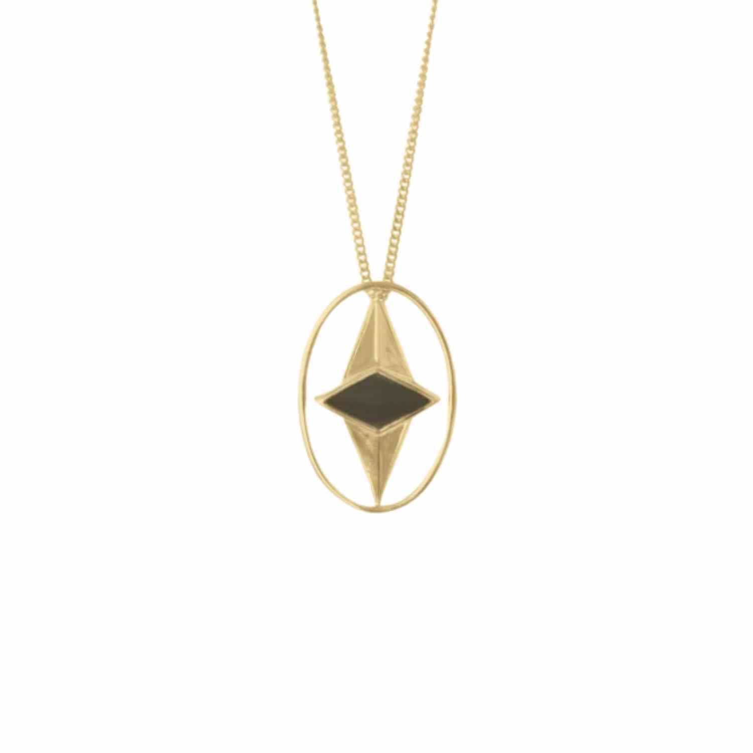 EVELYNE-M ONEIRO | Alliance Black Onyx - Necklace - Gold