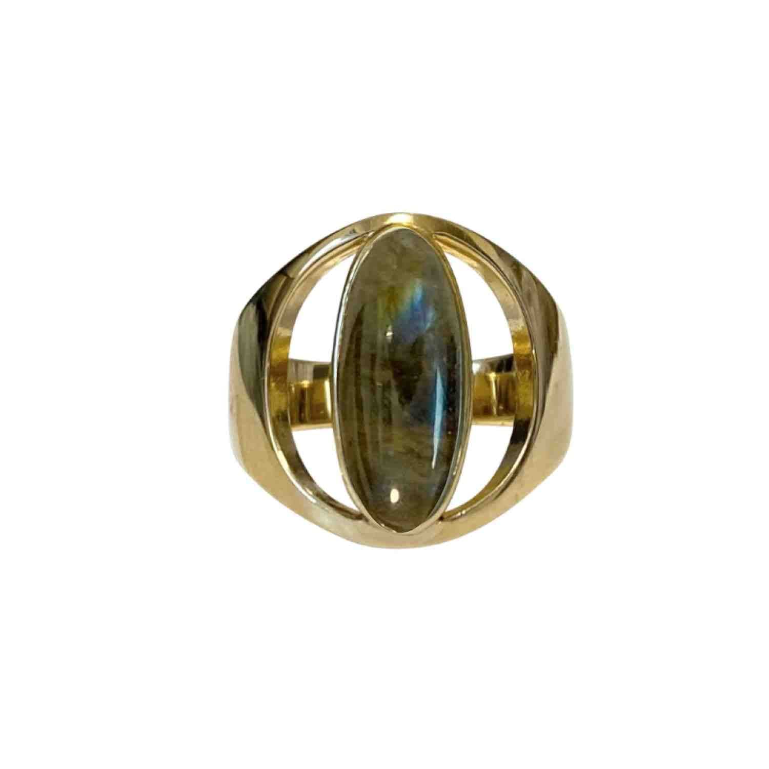 EVELYNE-M ONEIRO | Labradorite Inception - Ring - Gold