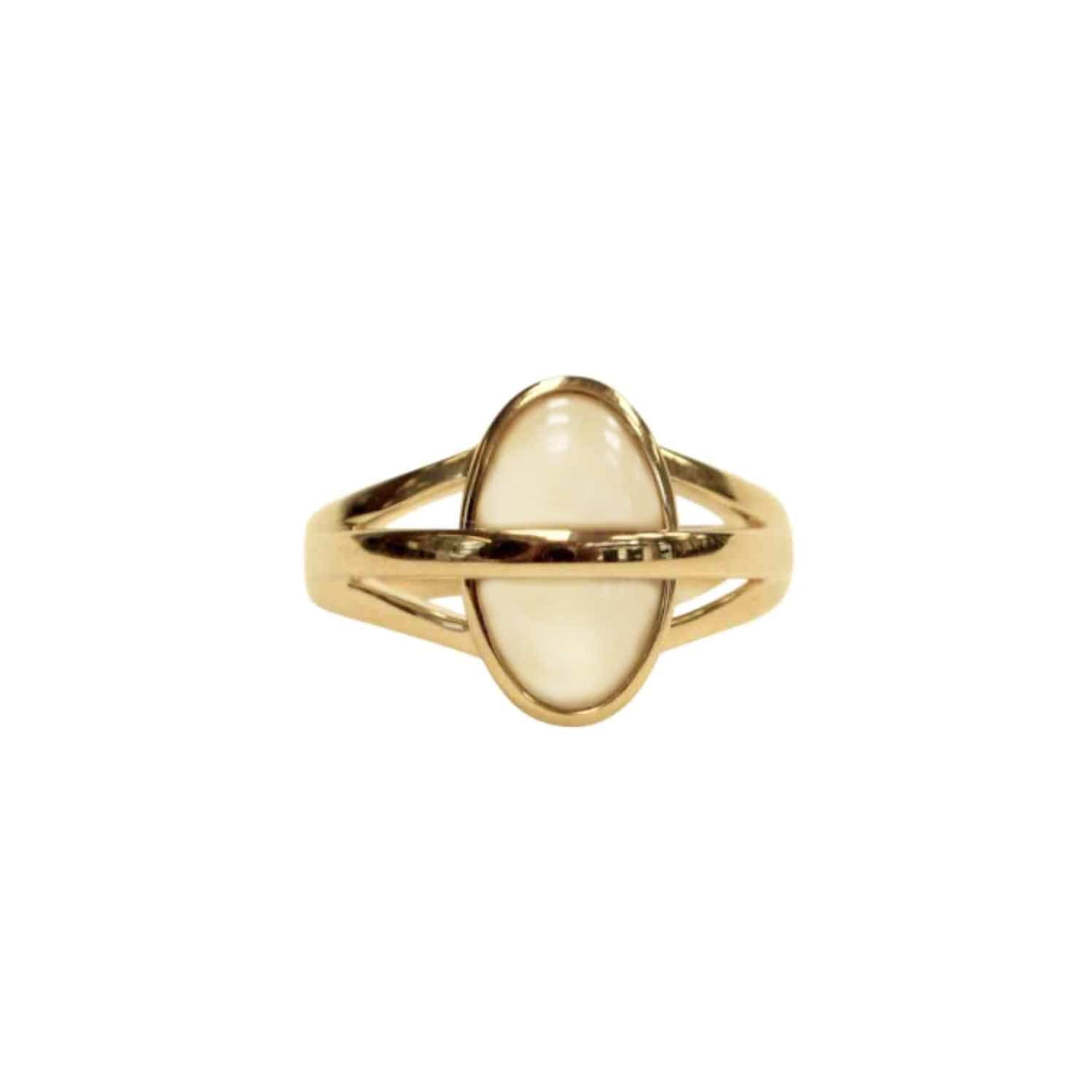 EVELYNE-M ONEIRO | Paper Moonstone Unite - Ring - 18 Karat Gold