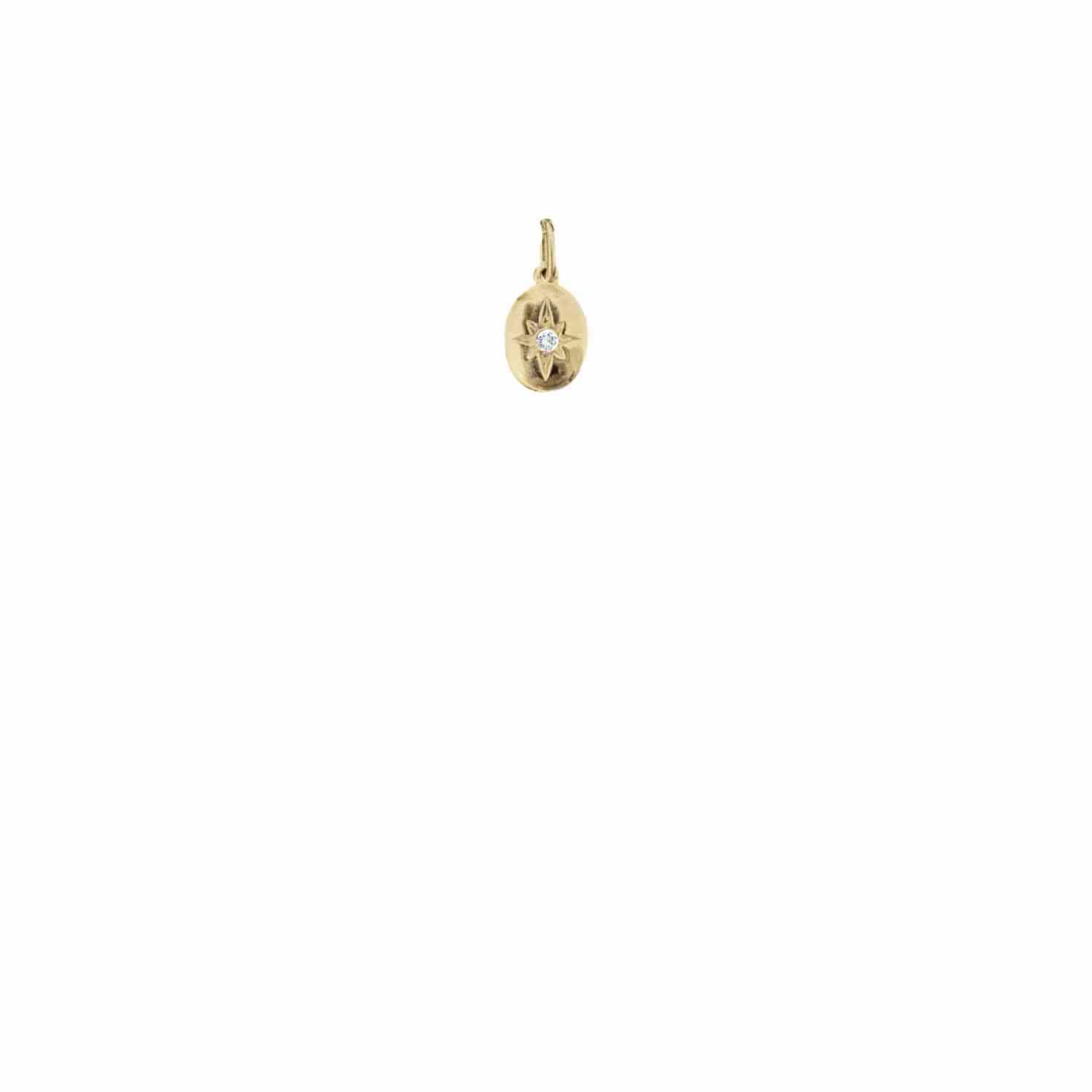 EVELYNE-M ONEIRO | Polarstar Diamond White - Pendant - 18 Karat Gold