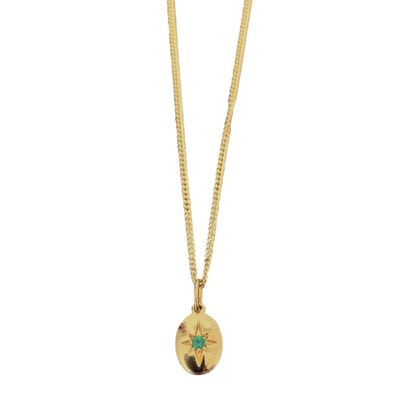 EVELYNE-M ONEIRO | Polarstar Emerald - Pendant - 18 Karat Gold