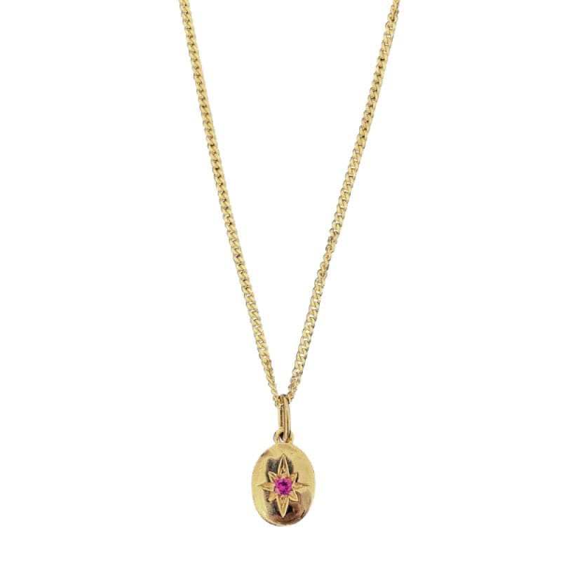 EVELYNE-M ONEIRO | Polarstar Ruby - Pendant - 18 Karat Gold