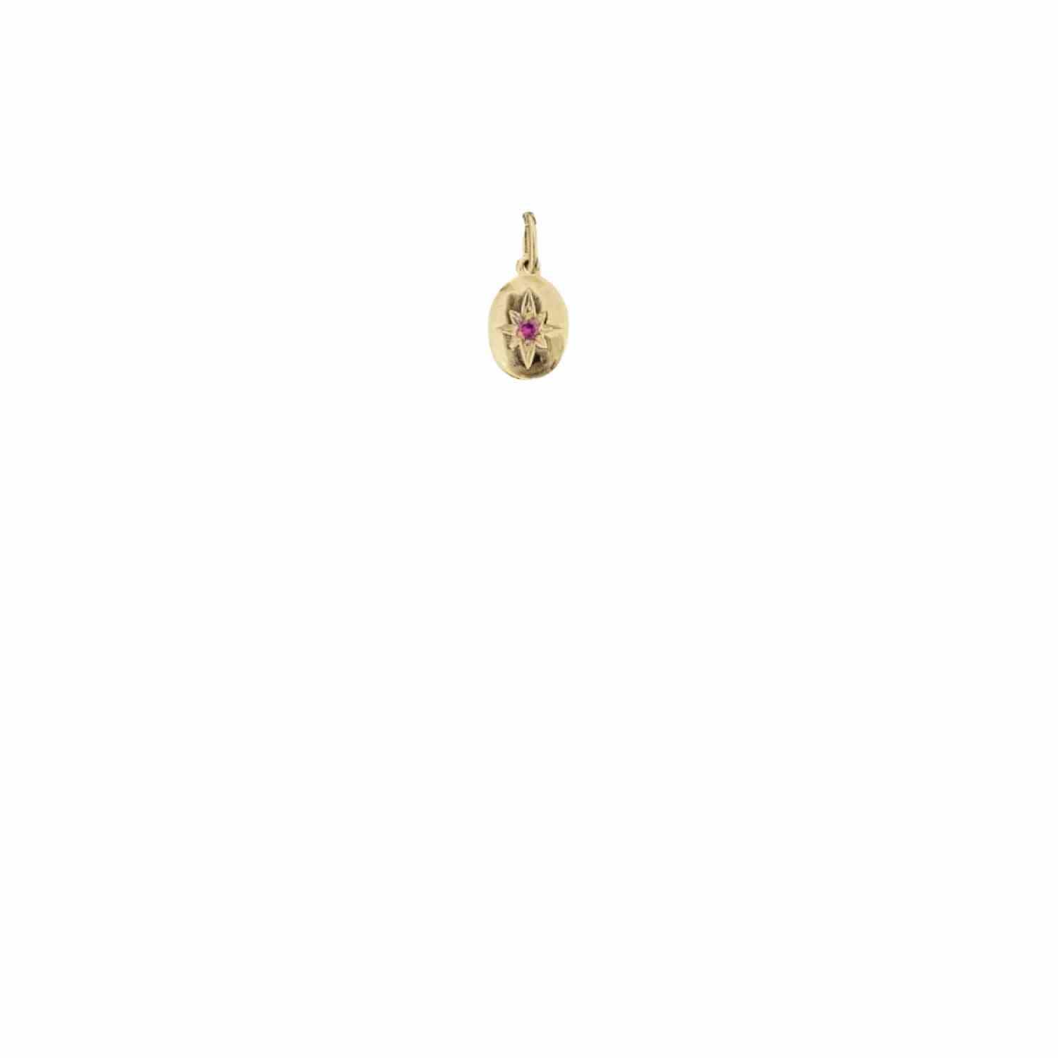 EVELYNE-M ONEIRO | Polarstar Ruby - Pendant - 18 Karat Gold