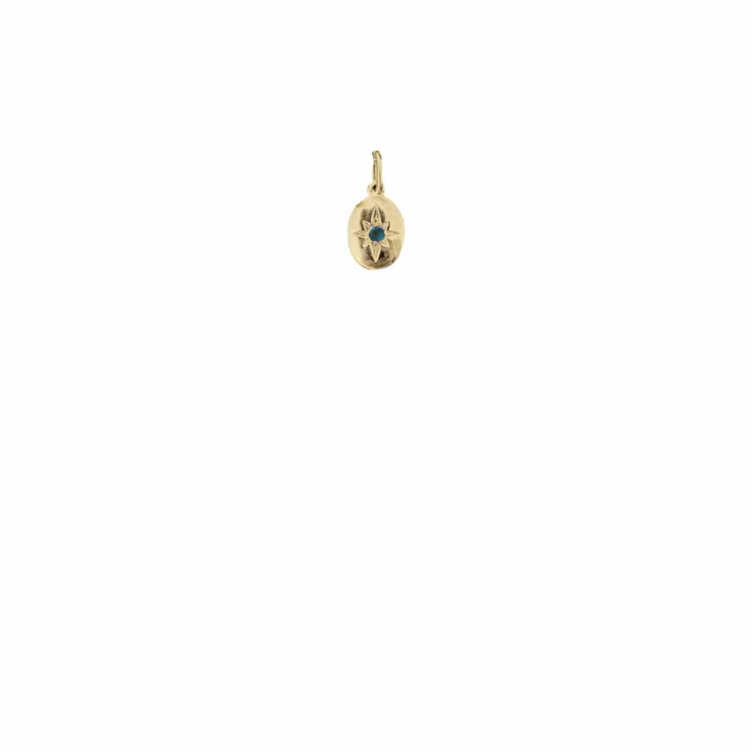 EVELYNE-M ONEIRO | Polarstar Sapphire - Pendant - 18 Karat Gold