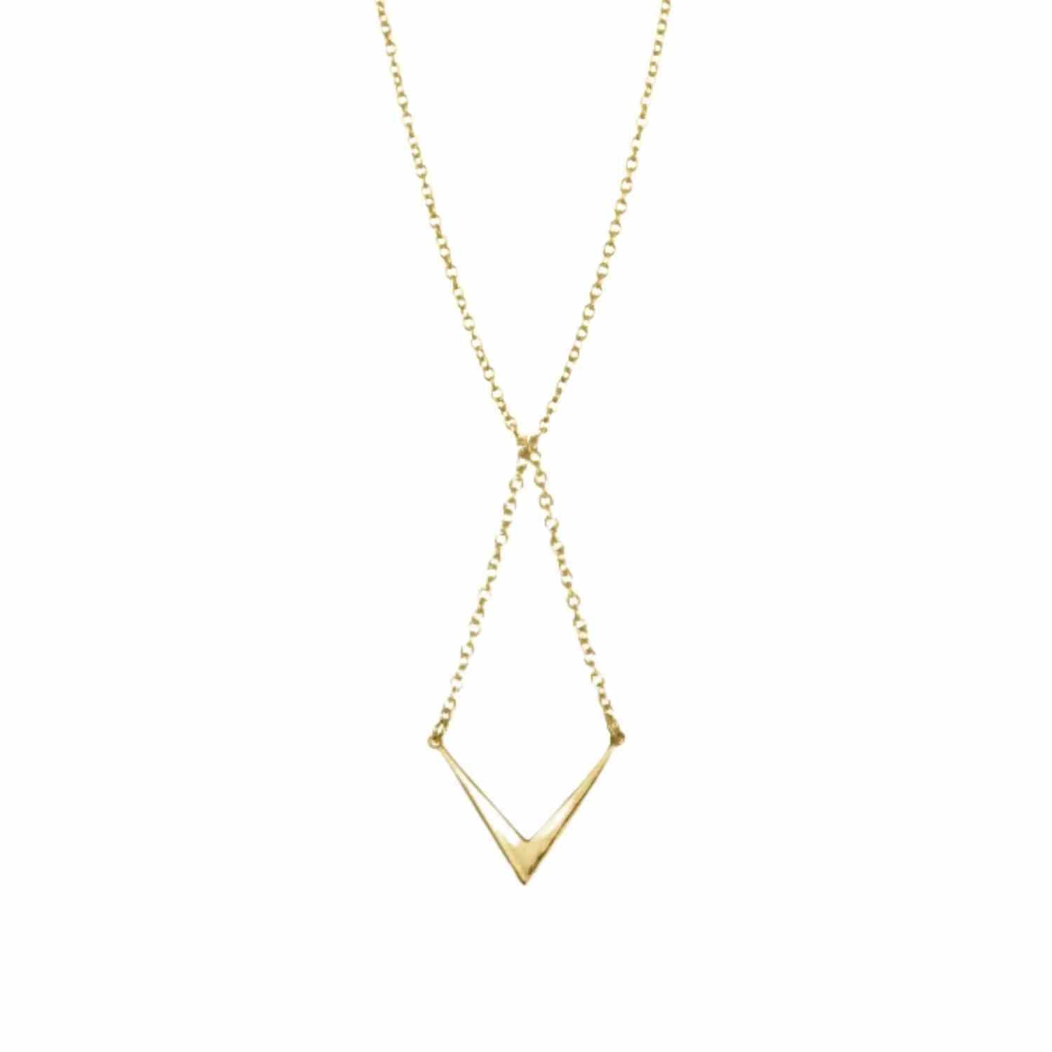 EVELYNE-M 38-42cm OPALIA | Arrow - Necklace - Gold