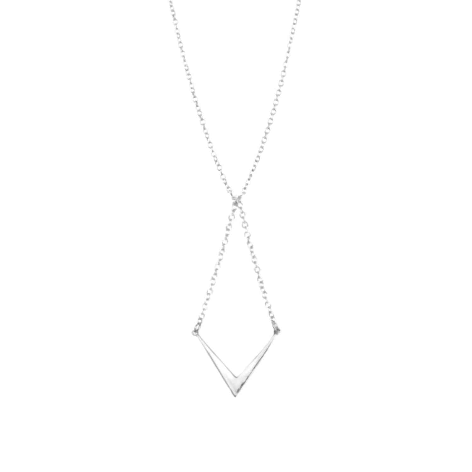 EVELYNE-M 38-42cm OPALIA | Arrow - Necklace - Silver