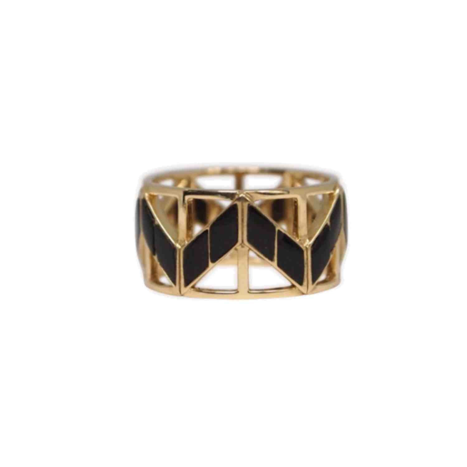 EVELYNE-M OPALIA | Black Onyx Carousel - Ring - 18 Karat Gold