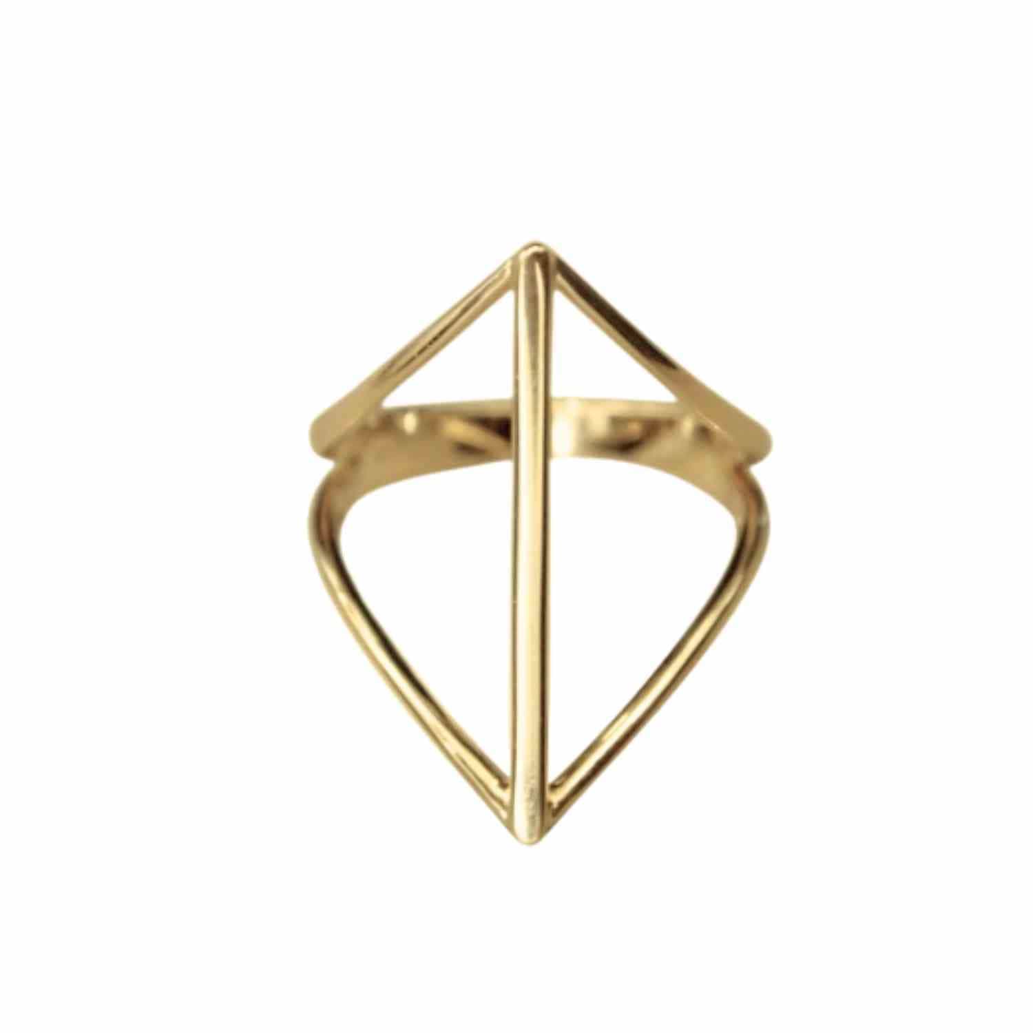 EVELYNE-M OPALIA | Rhombus Bar - Ring - Gold