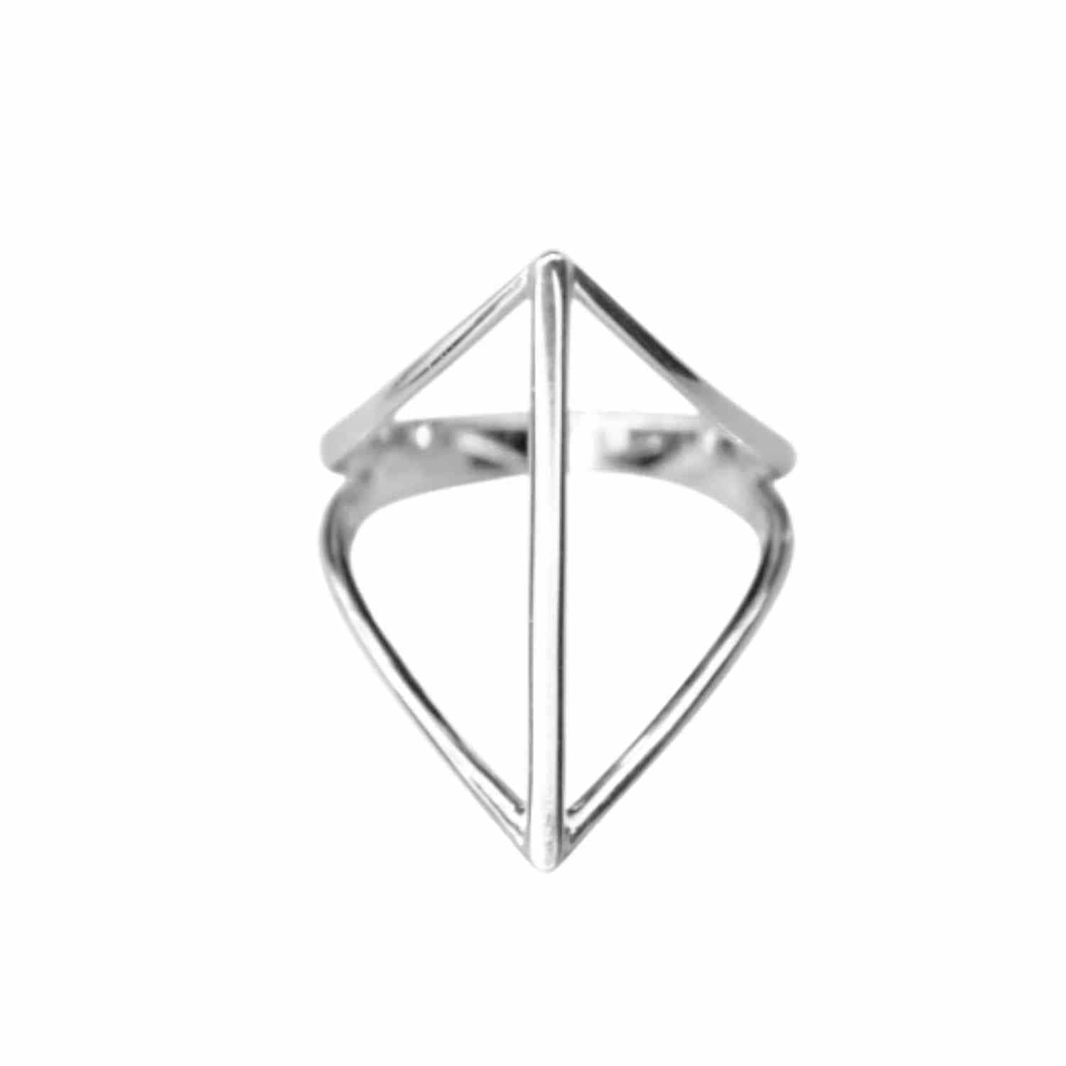 EVELYNE-M OPALIA | Rhombus Bar - Ring - Silver