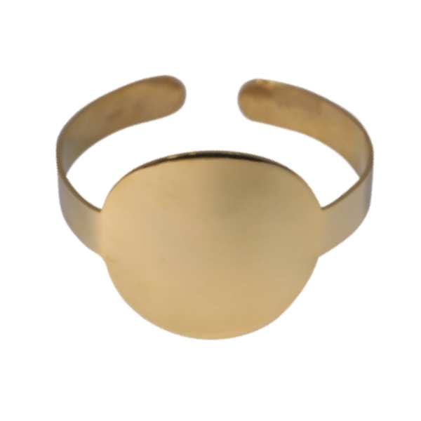 EVELYNE-M ONE SIZE PAILLETTE | Big - Bangle - Gold