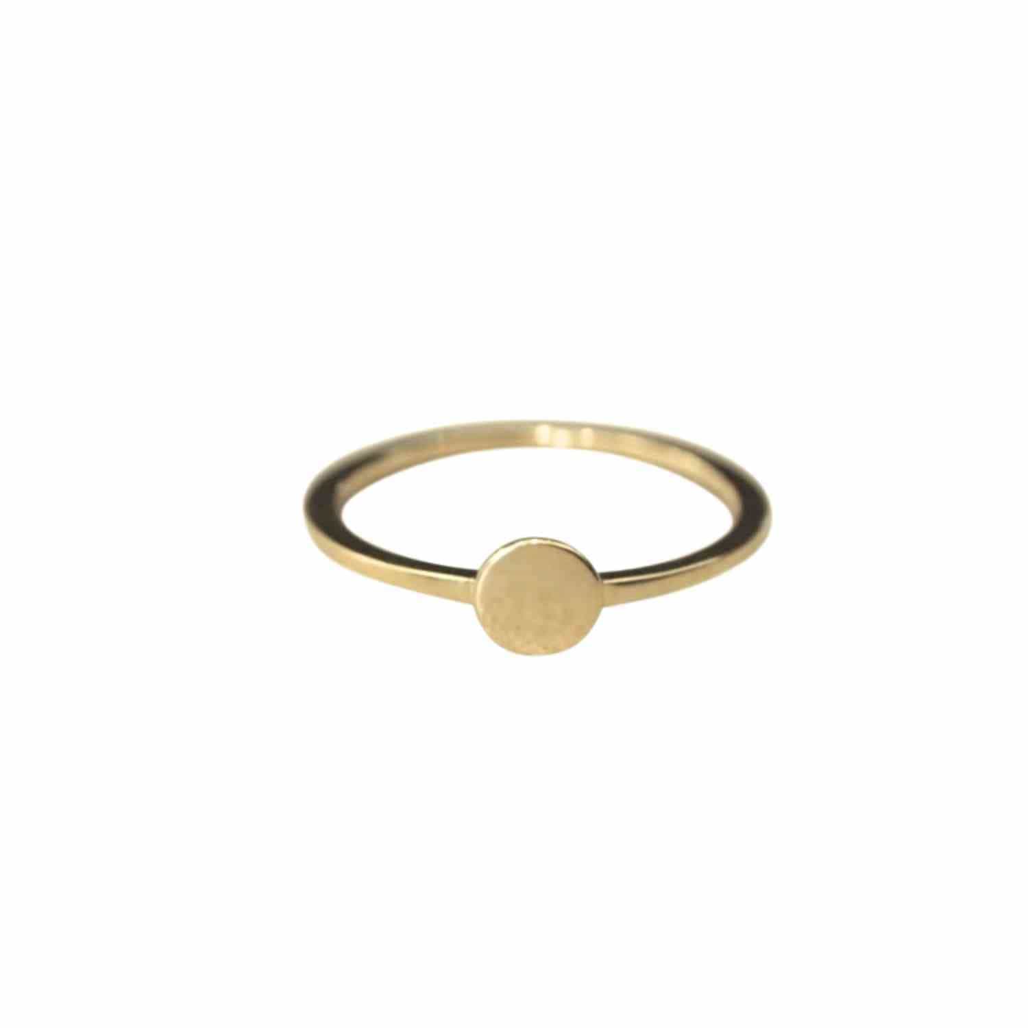 EVELYNE-M PAILLETTE | Single M - Ring - Gold