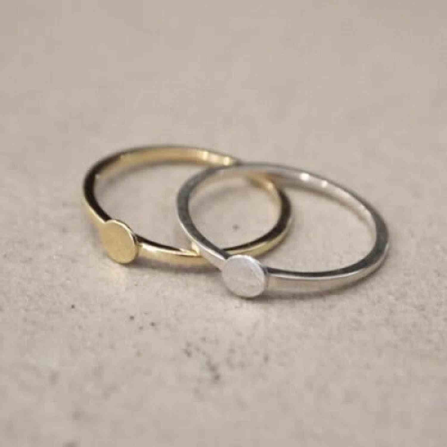 EVELYNE-M PAILLETTE | Single S - Ring - Gold