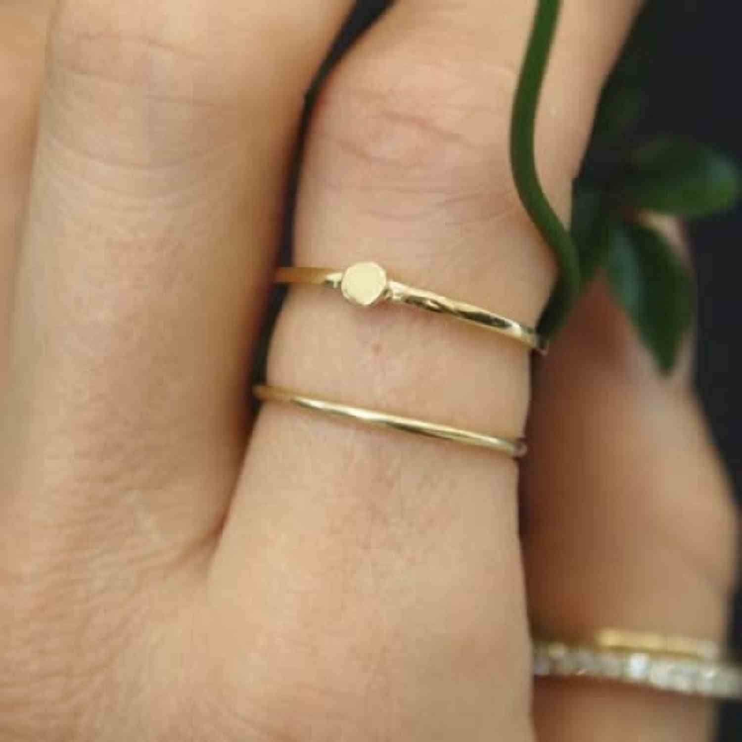 EVELYNE-M PAILLETTE | Single XS - Ring - Gold