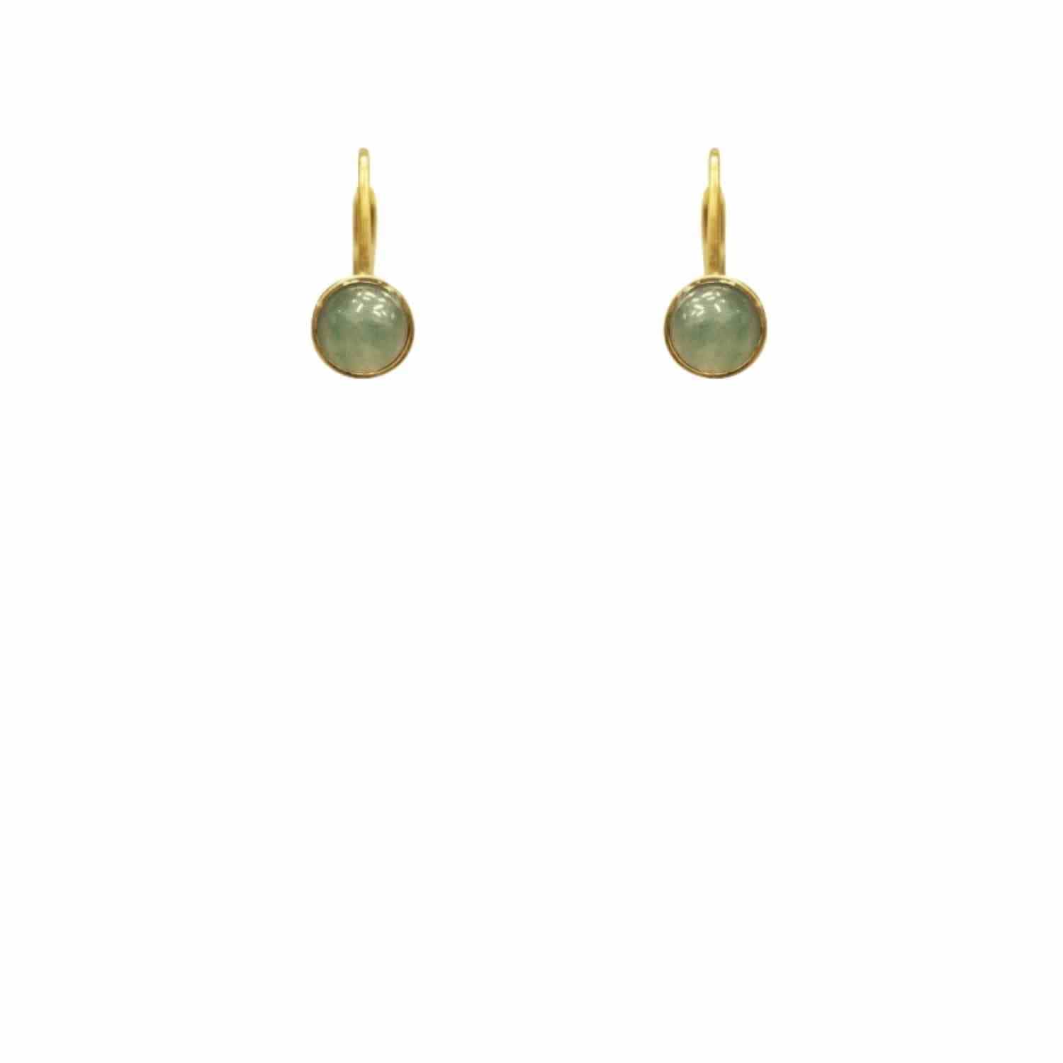 EVELYNE-M PANTHERA | Aventurin - Brisur Earring - Gold