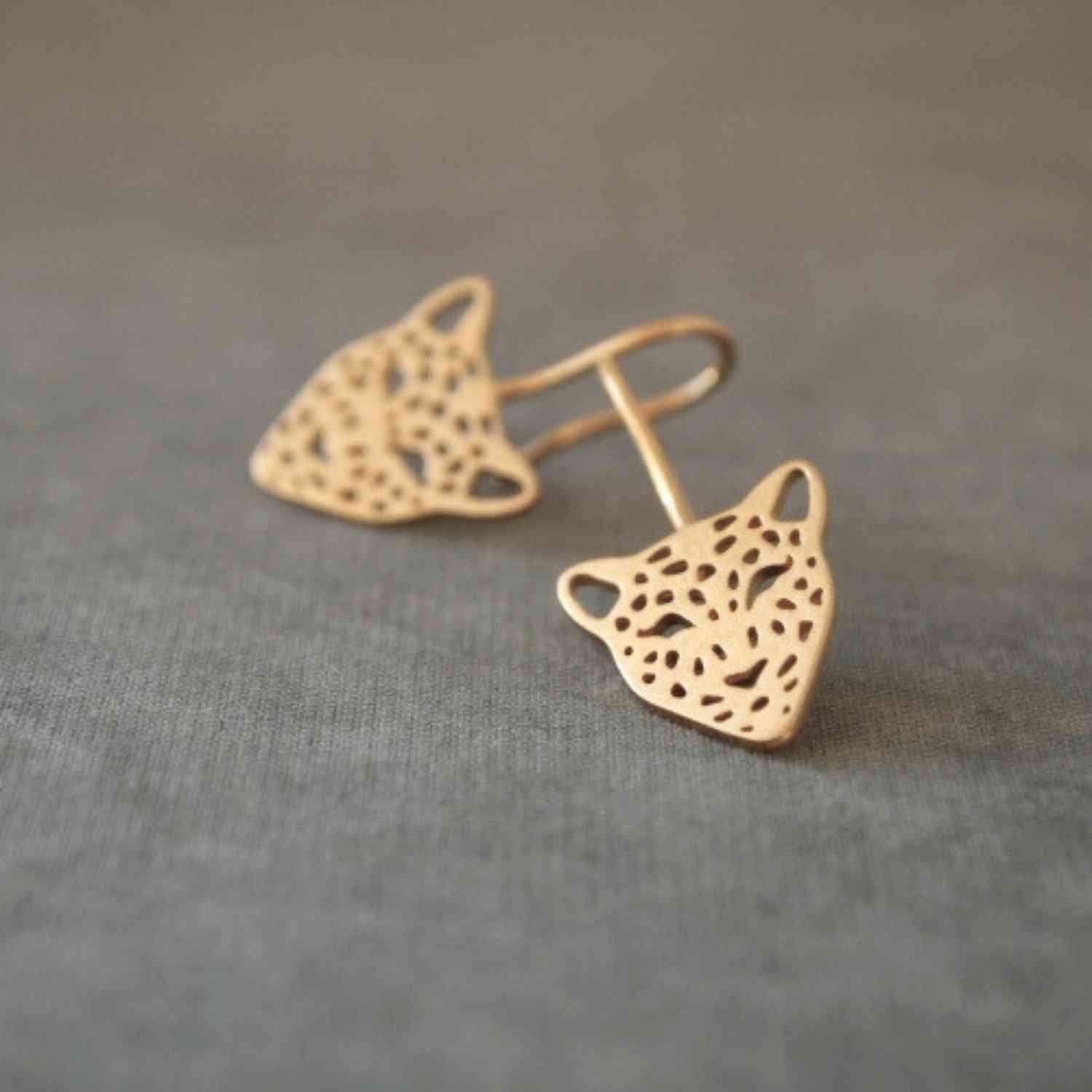 EVELYNE-M PANTHERA | Big Head - Earring - Gold