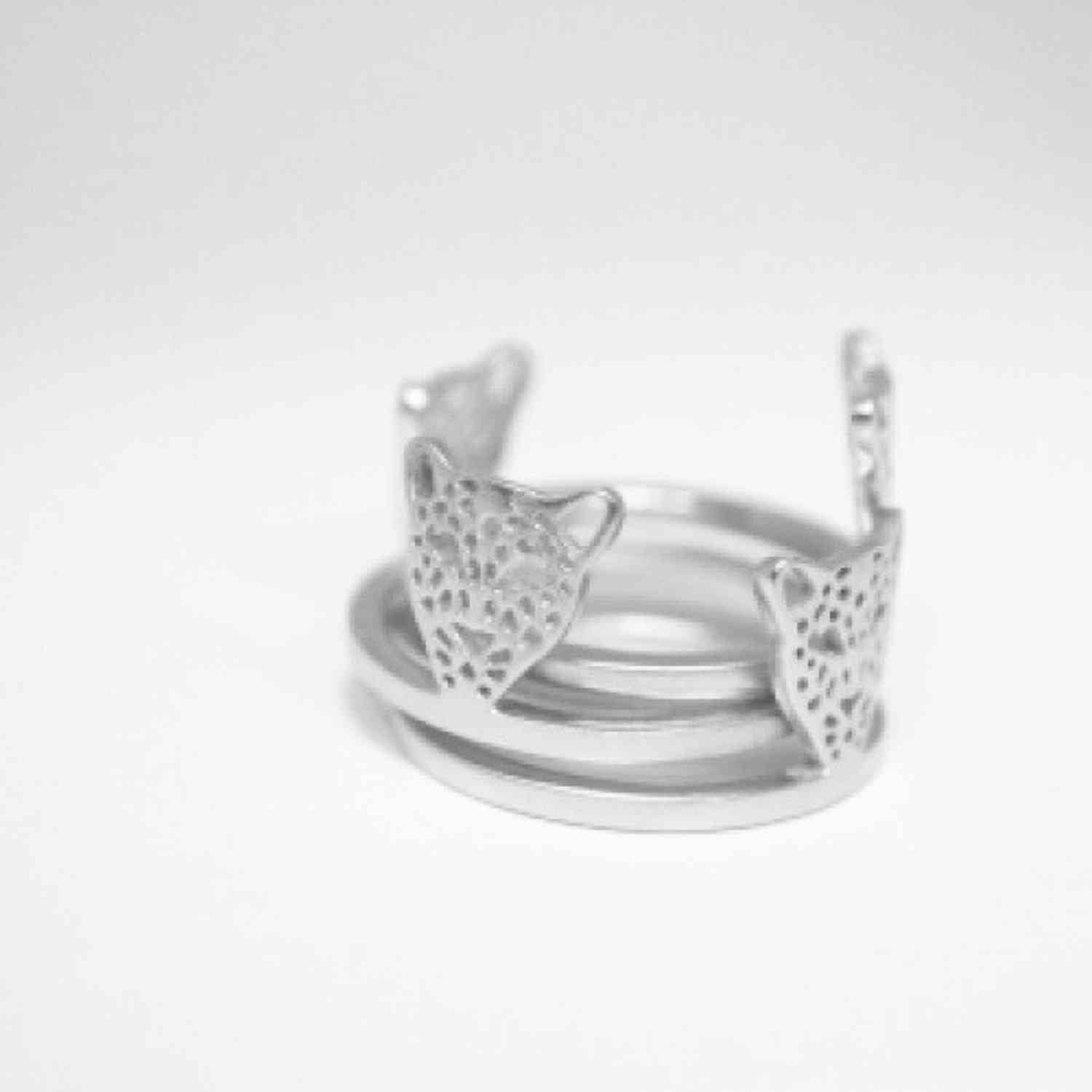 EVELYNE-M PANTHERA | Head - Ring - Silver