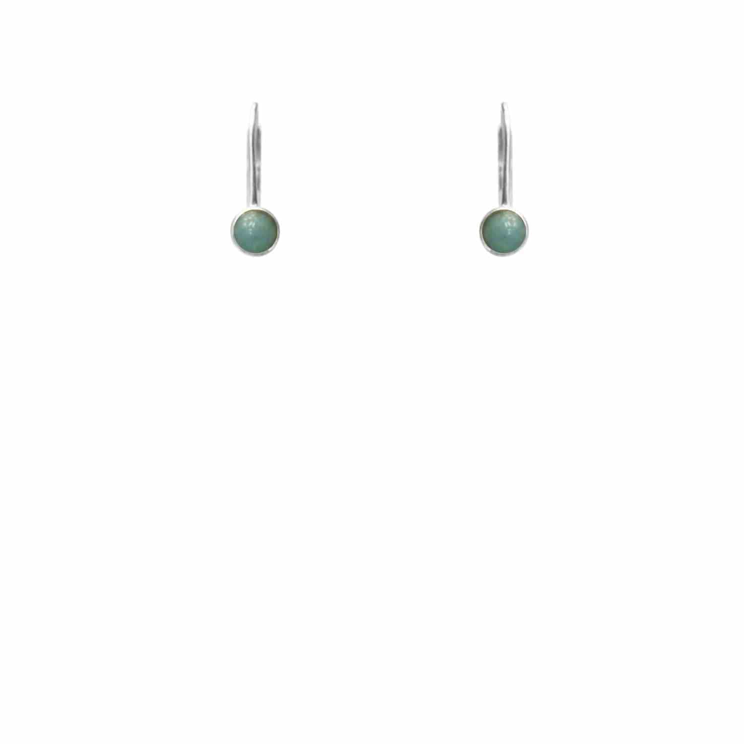 EVELYNE-M PETIT POINT | Amazonite - Brisur Earring - Silver