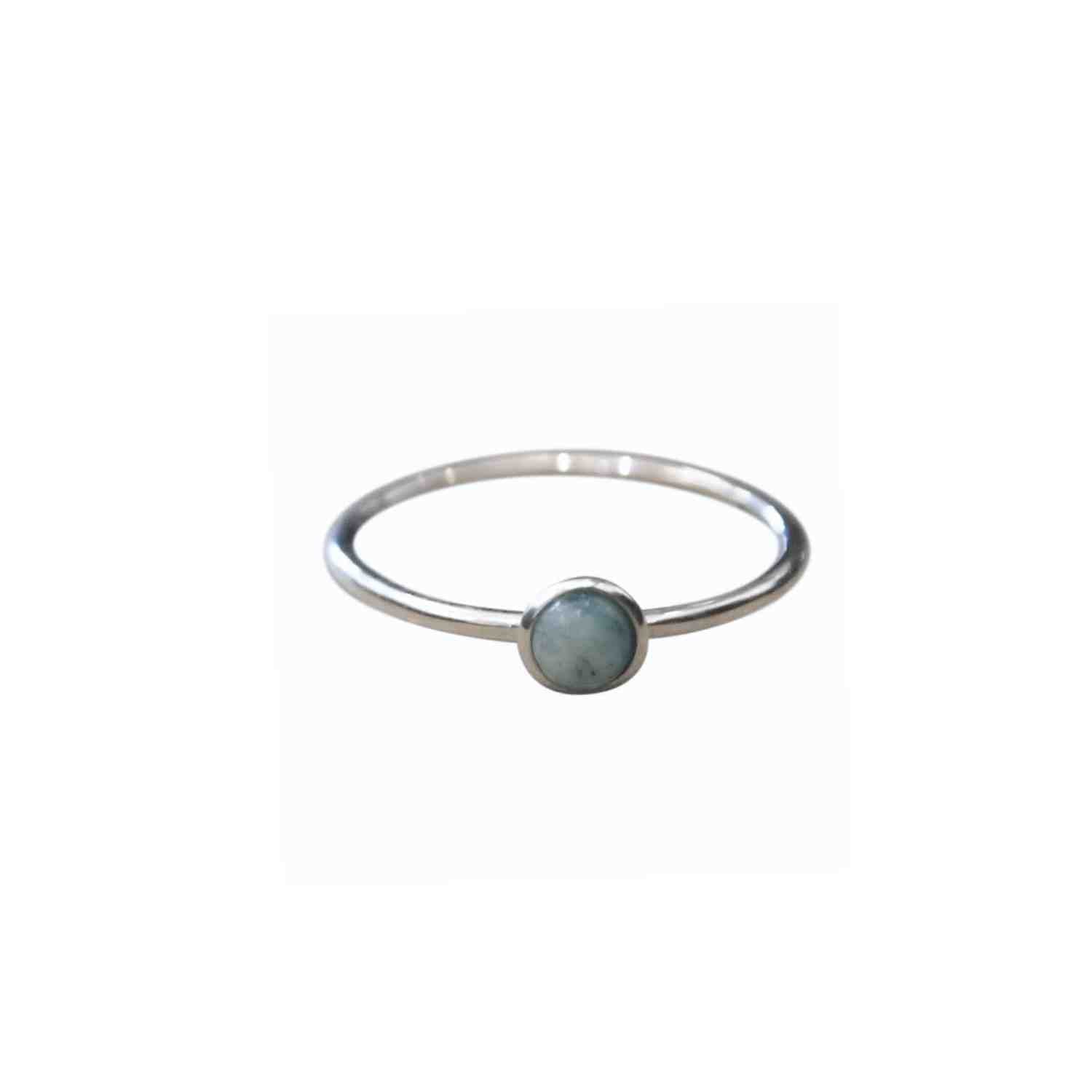 EVELYNE-M PETIT POINT | Amazonite - Ring - Silver