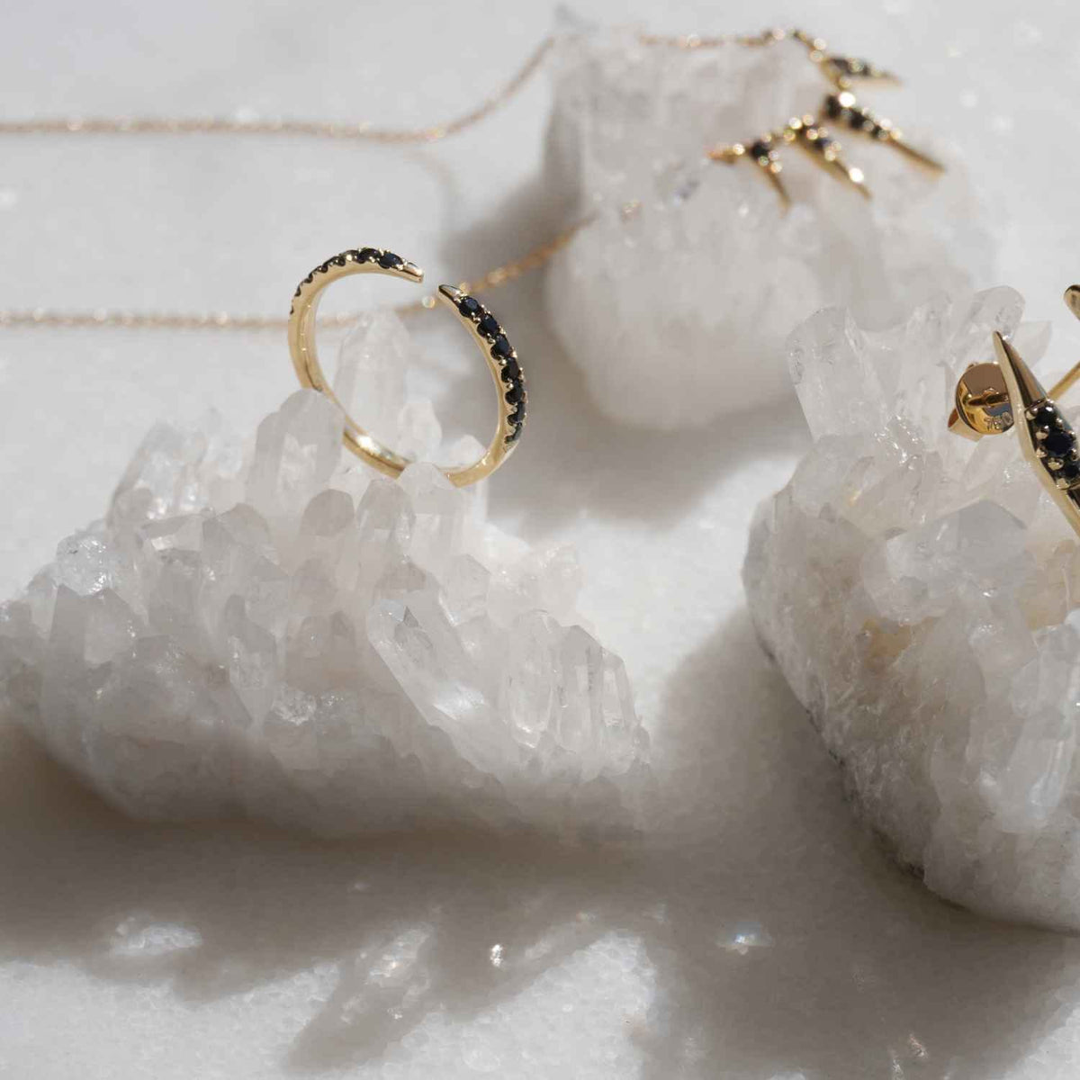 EVELYNE-M SMILODON | Claw Black Onyx - Ring - 18 Karat Gold