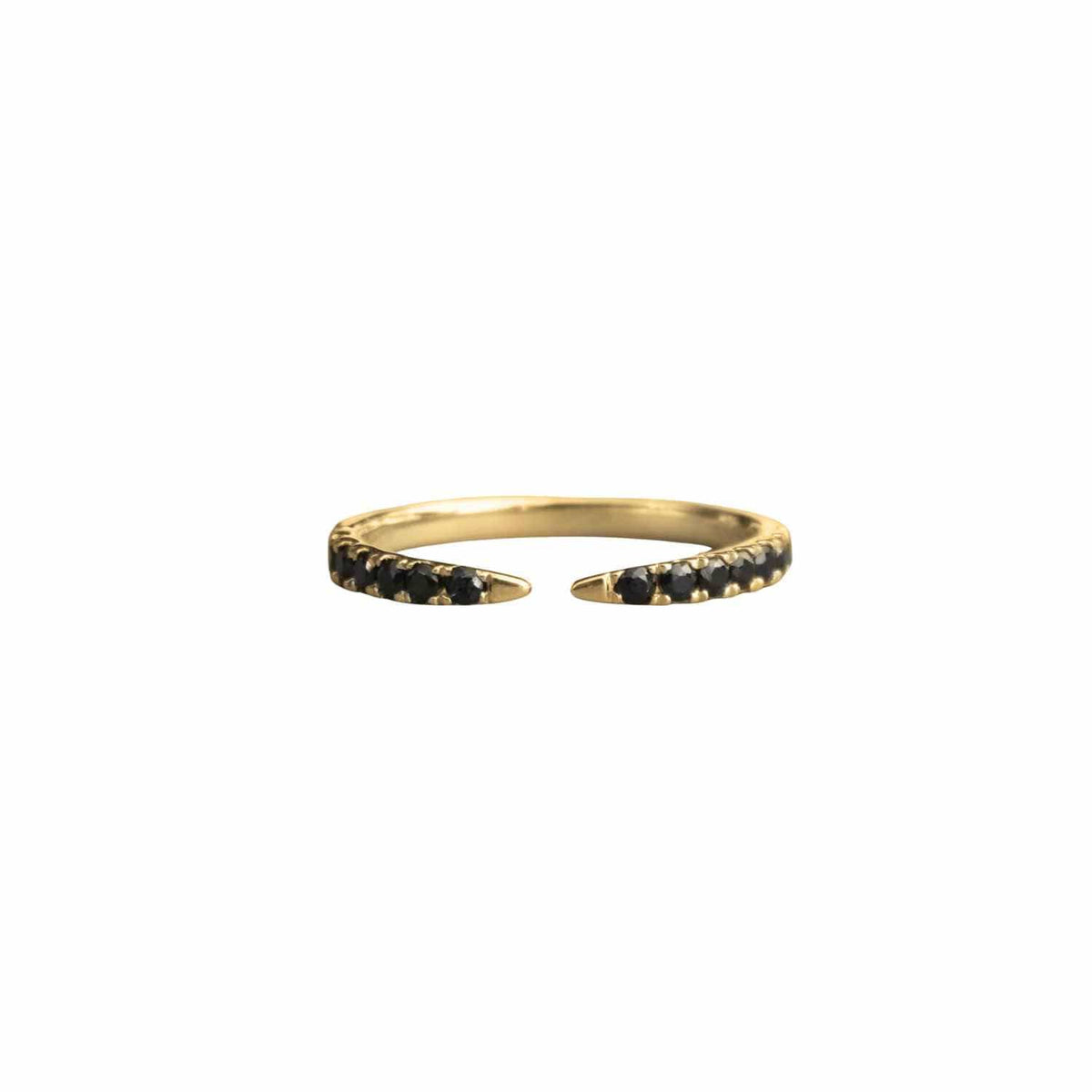 EVELYNE-M SMILODON | Claw Black Onyx - Ring - 18 Karat Gold